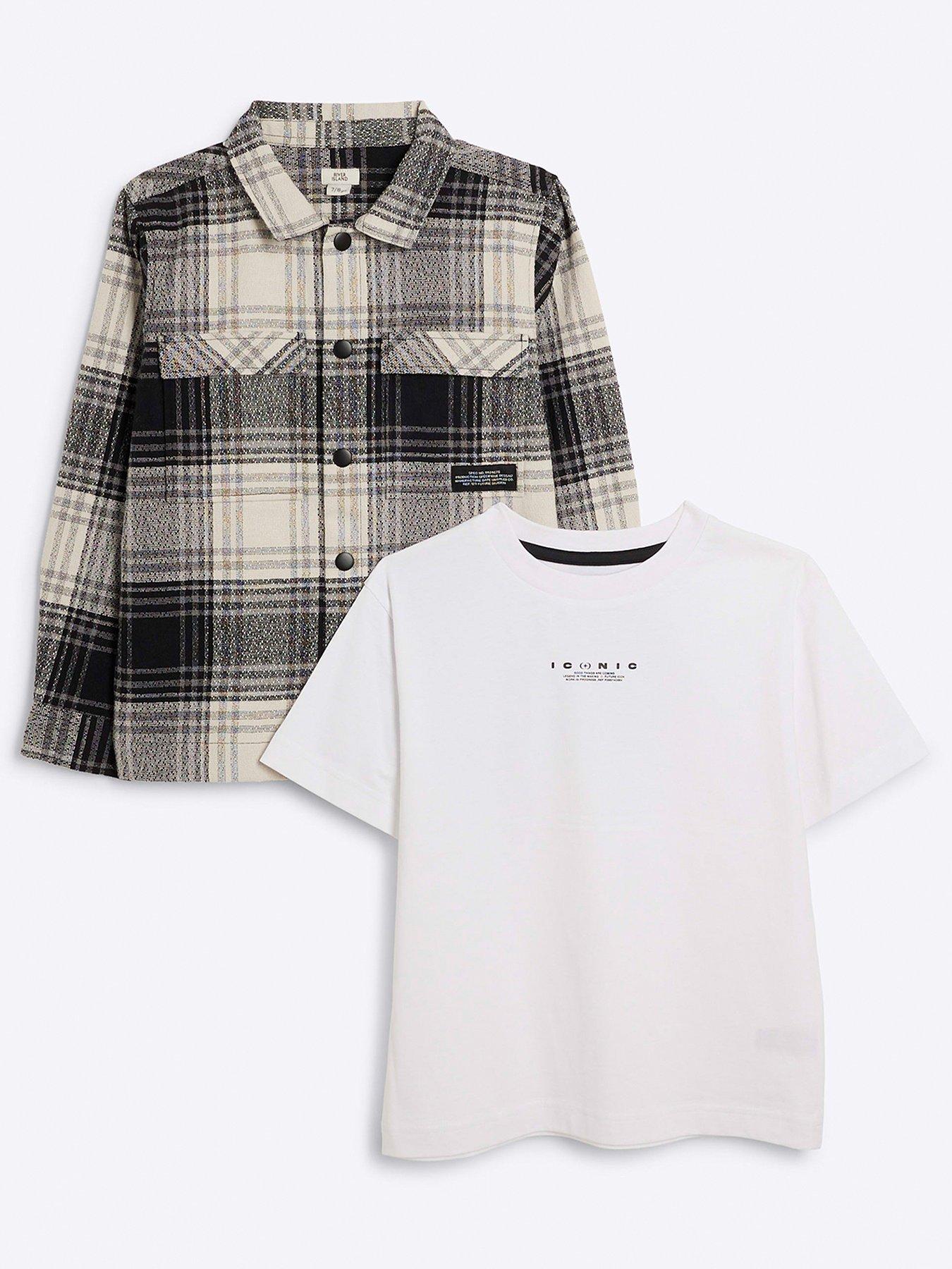 undefined Mono Chequered Shacket Set - Multi