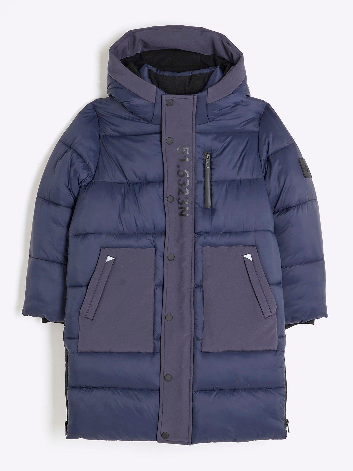 undefined Boys Puffer Jacket - Navy
