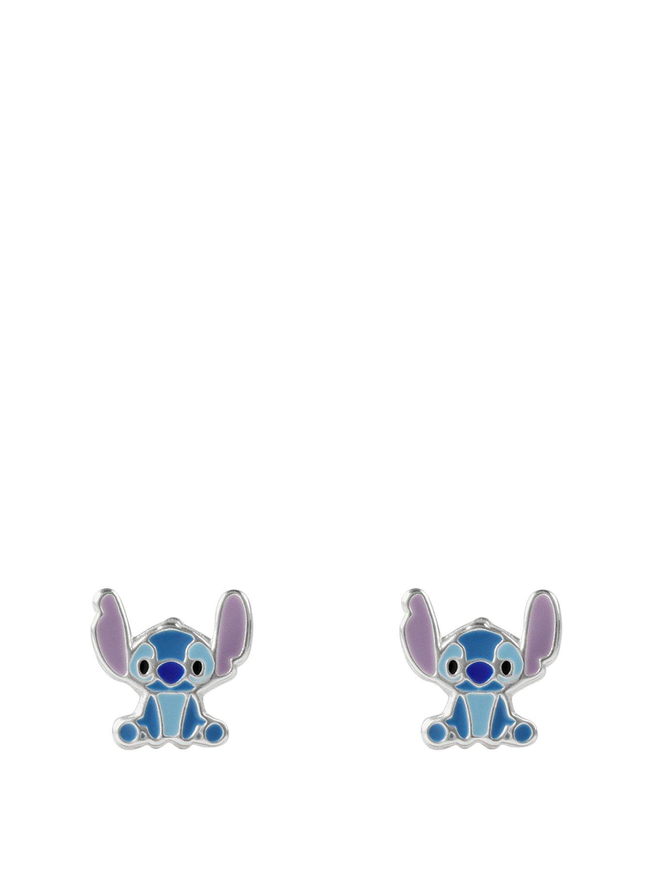 Product photograph of Disney Stitch Silver Earrings from very.co.uk