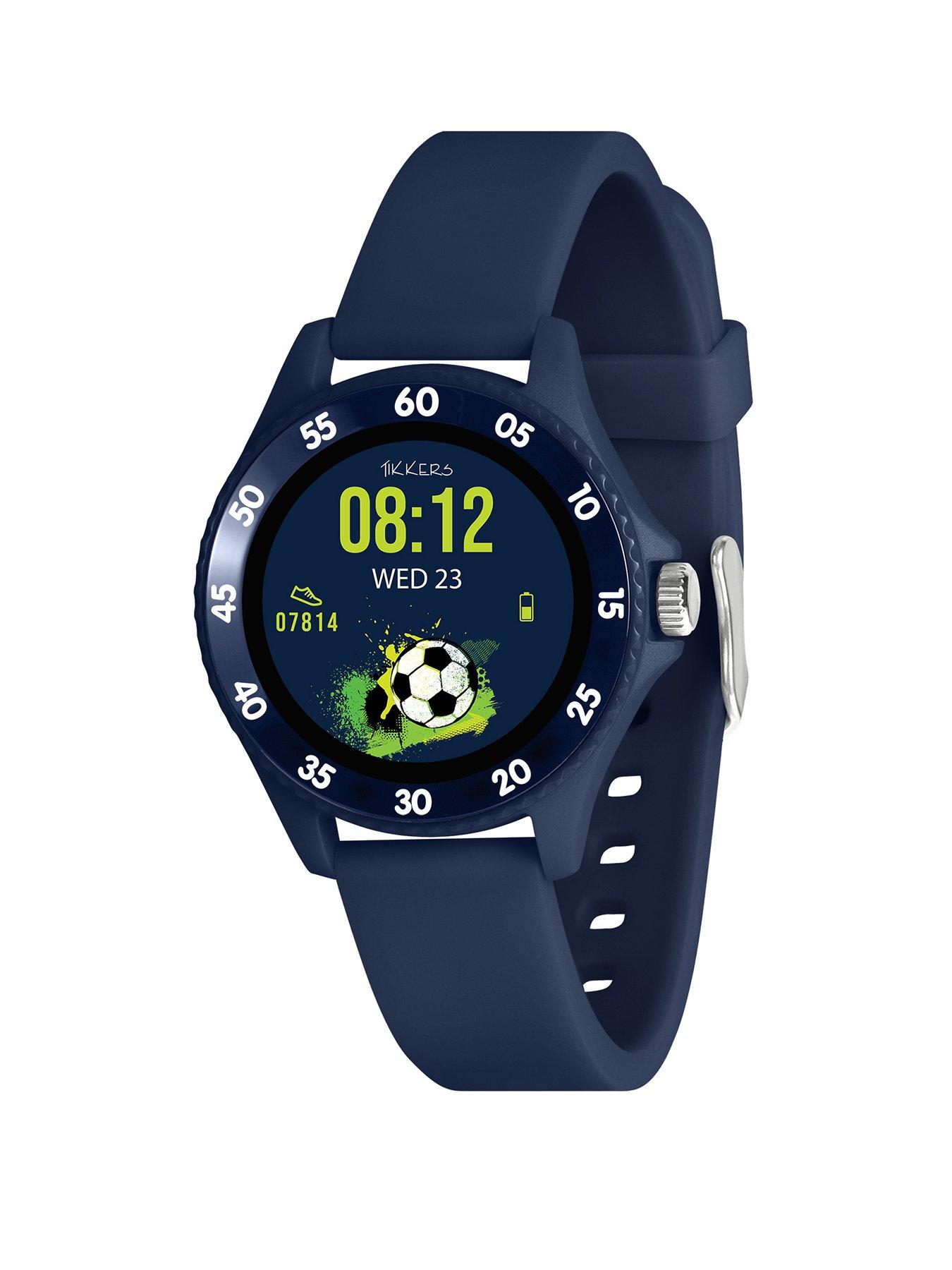 undefined Smart Series 34 Navy Silicone Strap Smart Watch