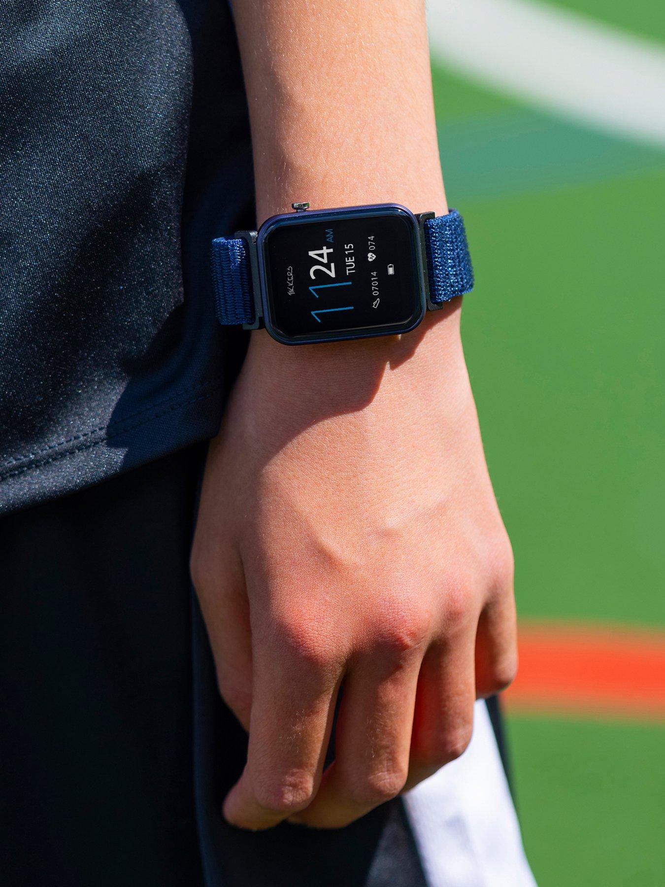 Image 2 of 6 of Tikkers Smart Series 13 Navy Riptape Strap Smart watch