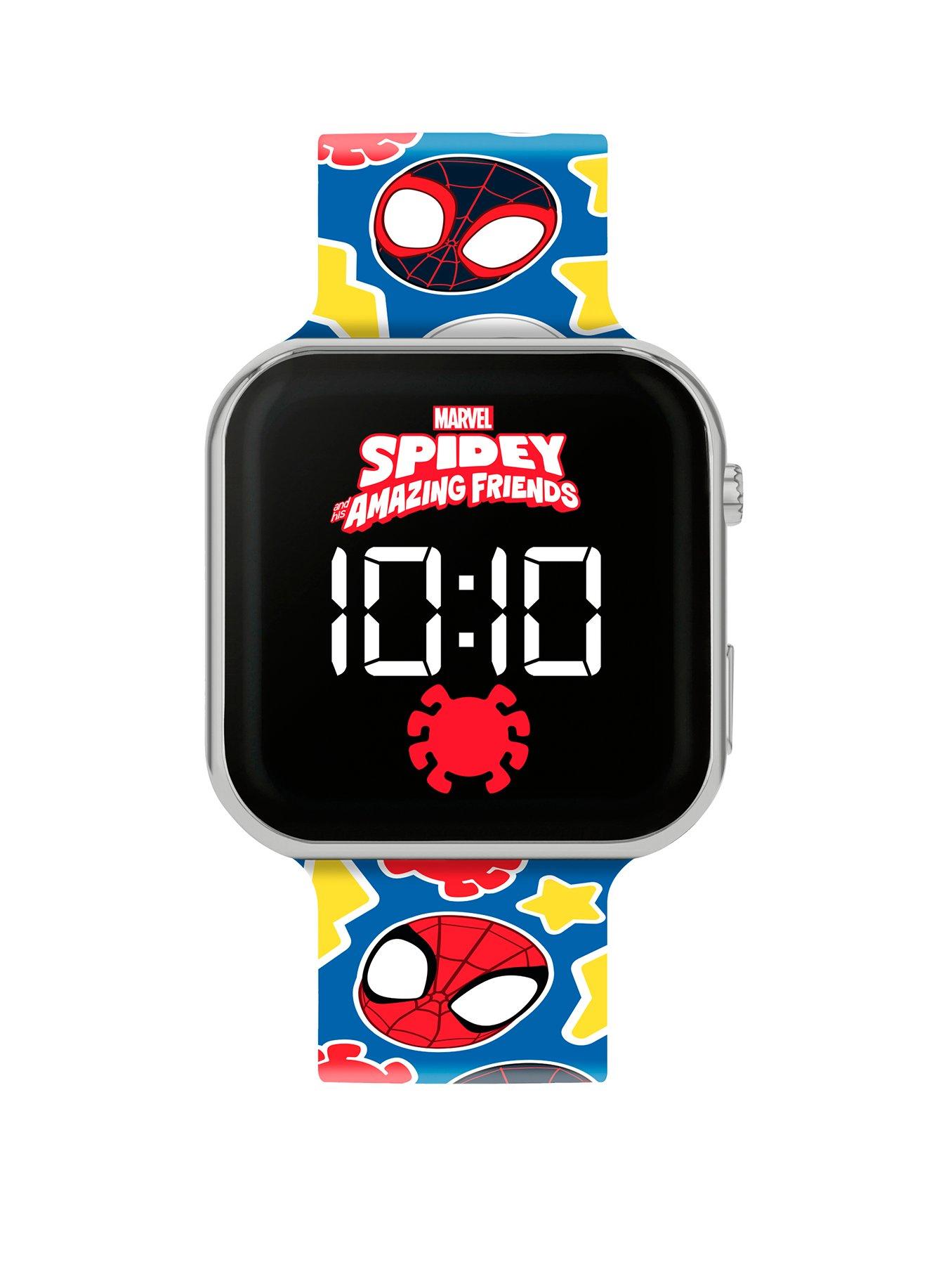 Product photograph of Disney Spidey Amazing Friends Led Watch from very.co.uk