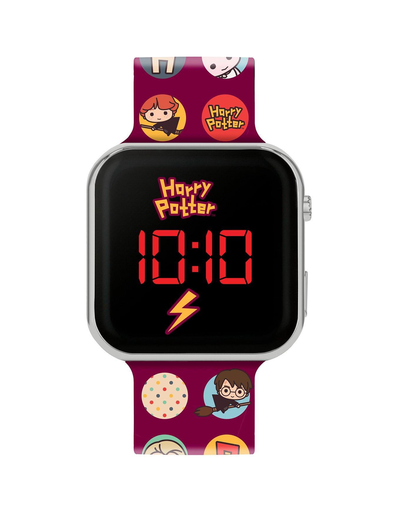 Product photograph of Disney Harry Potter Printed Strap Led Watch from very.co.uk