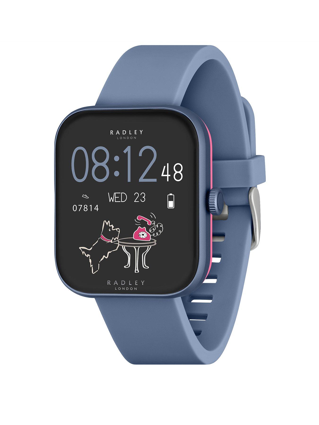 Product photograph of Radley Ladies Series 32 Blue Smart Watch from very.co.uk