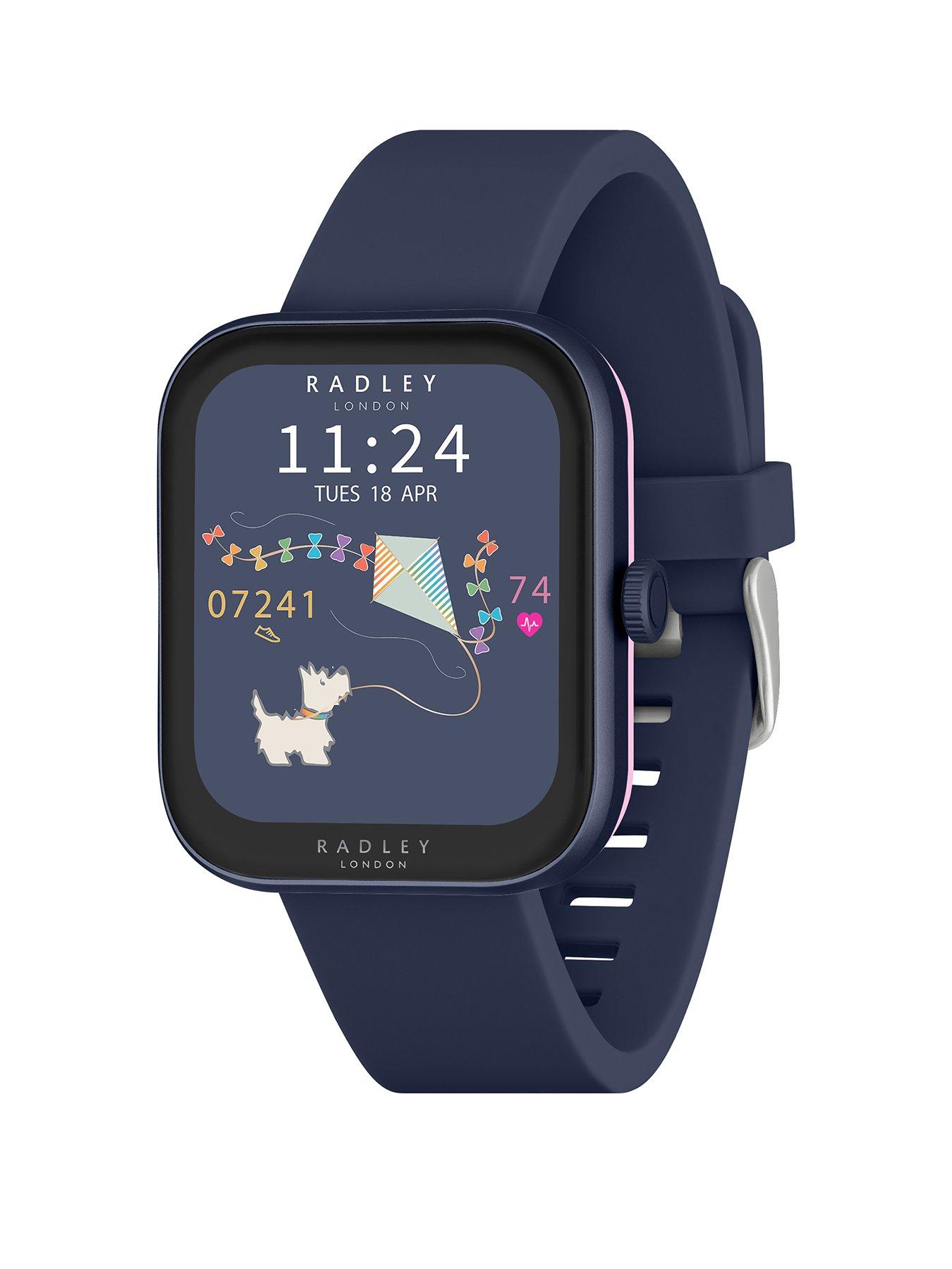 Product photograph of Radley Ladies Series 32 Navy Smart Watch from very.co.uk