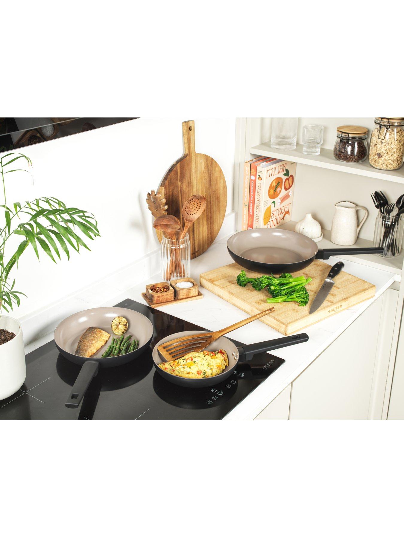 Image 6 of 6 of Salter Cermaic 3 Piece Frying Pan Set