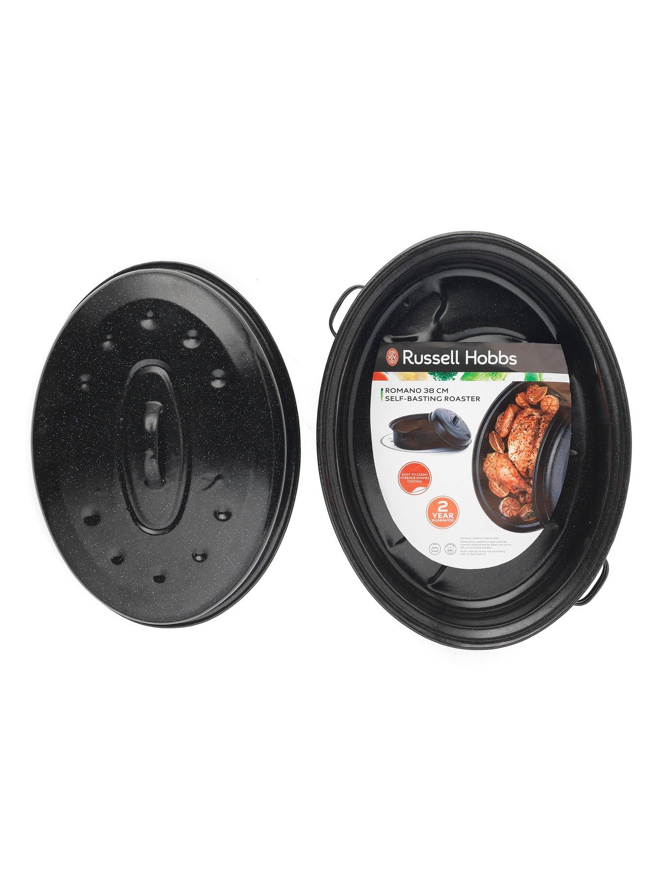 Image 4 of 5 of Russell Hobbs Self-Basting 38 cm Vitreous Enamel Roaster and Lid
