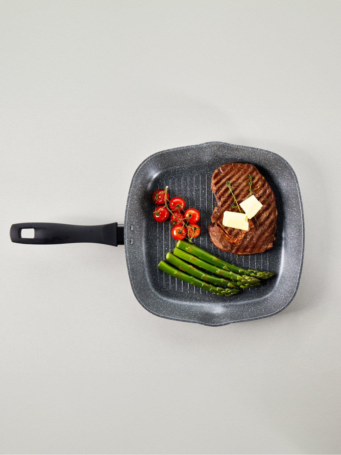 Product photograph of Russell Hobbs Metallic Marble 28cm Griddle Pan from very.co.uk