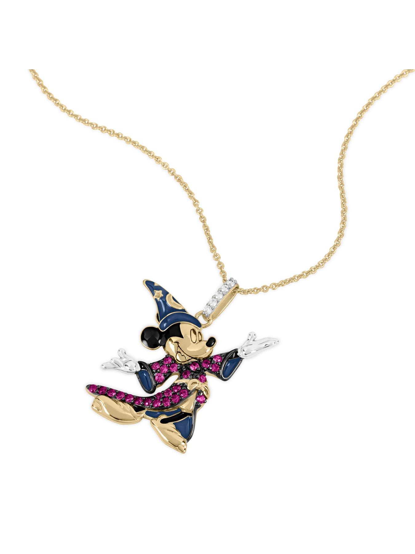 Solid 9ct Gold Mickey Mouse Charm Pendant on sale