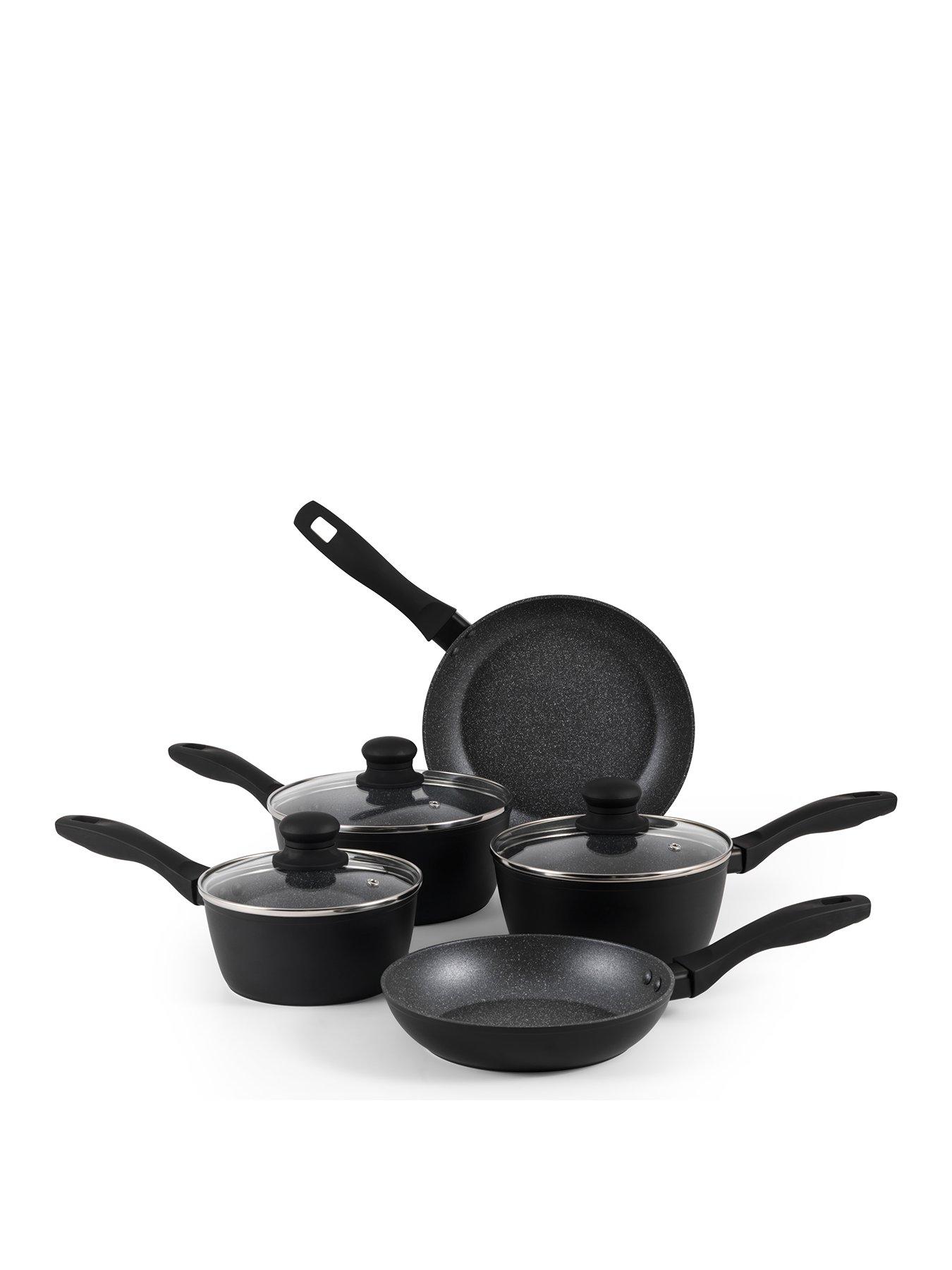 Russell Hobbs Metallic Marble 5 Piece Pan Set