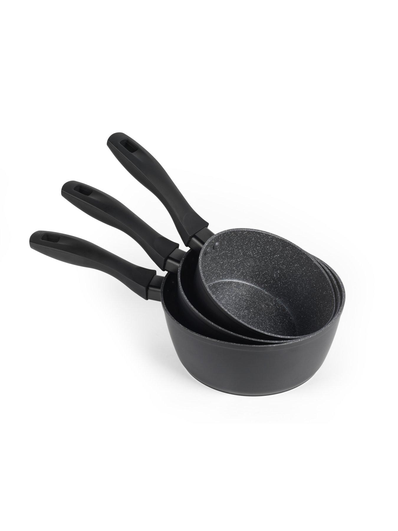 Image 4 of 7 of Russell Hobbs Metallic Marble 5 Piece Pan Set