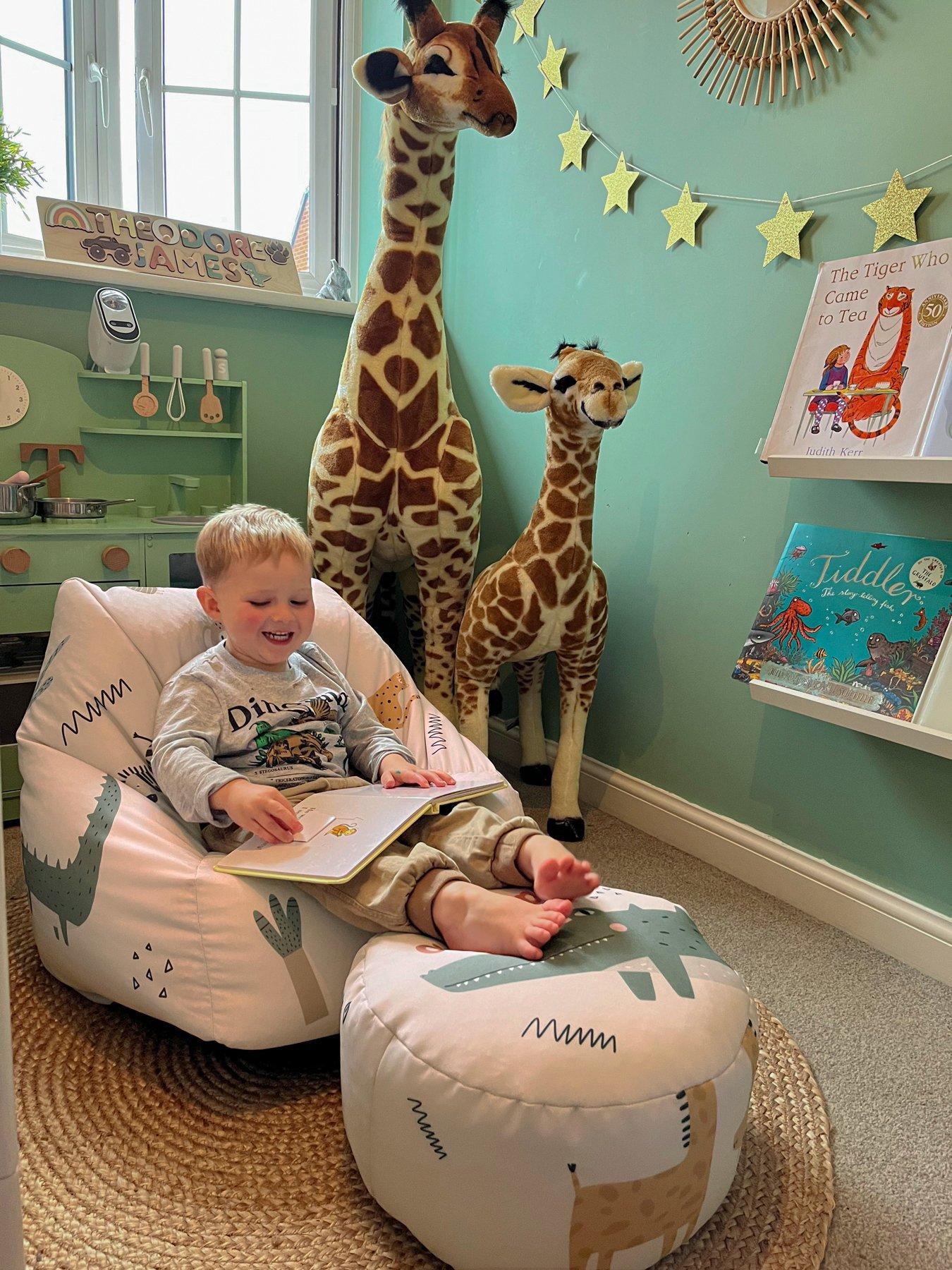 rucomfy Snuggle Chair Children's Beanbag Safari Friends Very