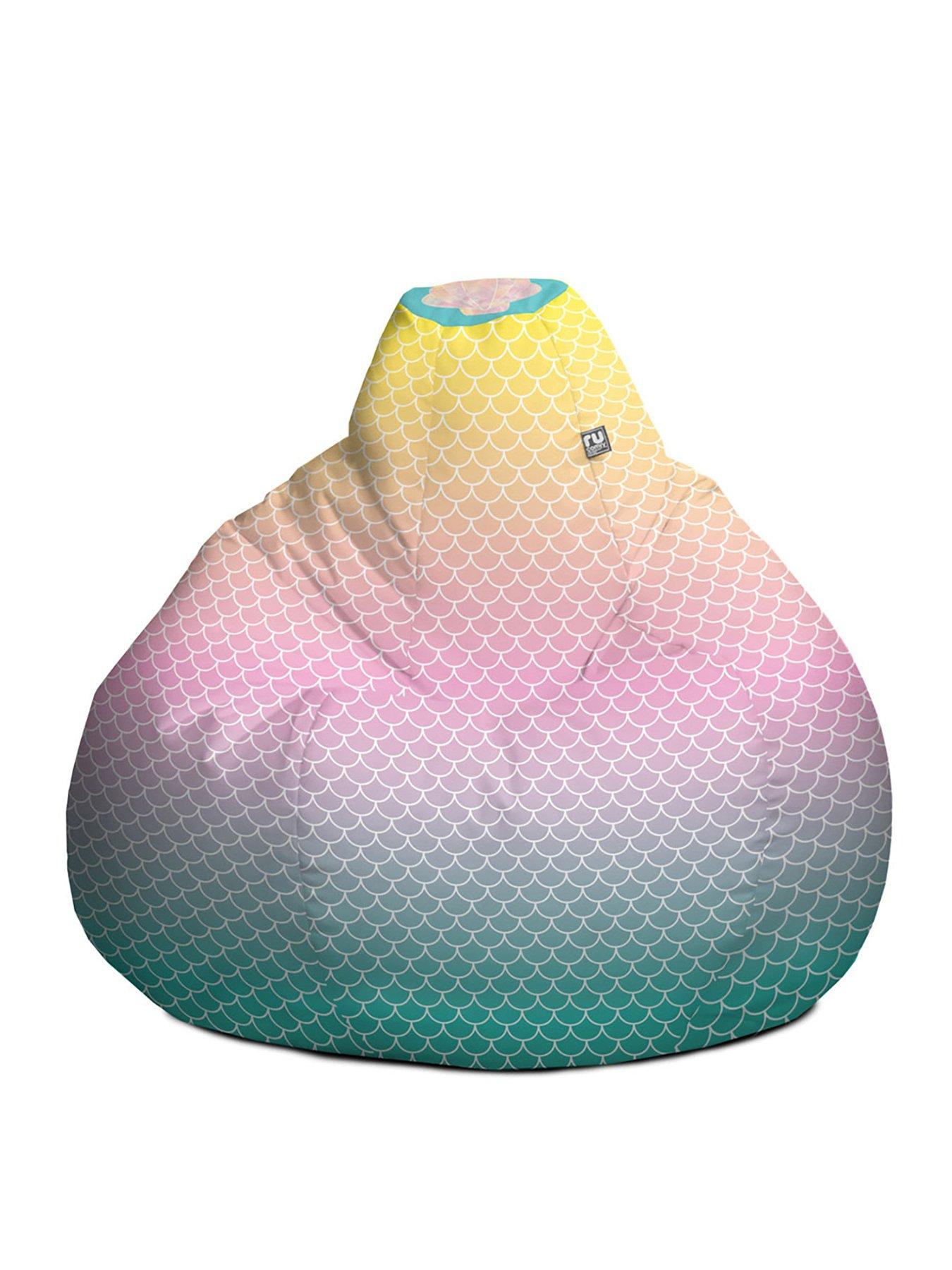 Image 2 of 6 of rucomfy Mermaid Extra Large Classic Children's Beanbag