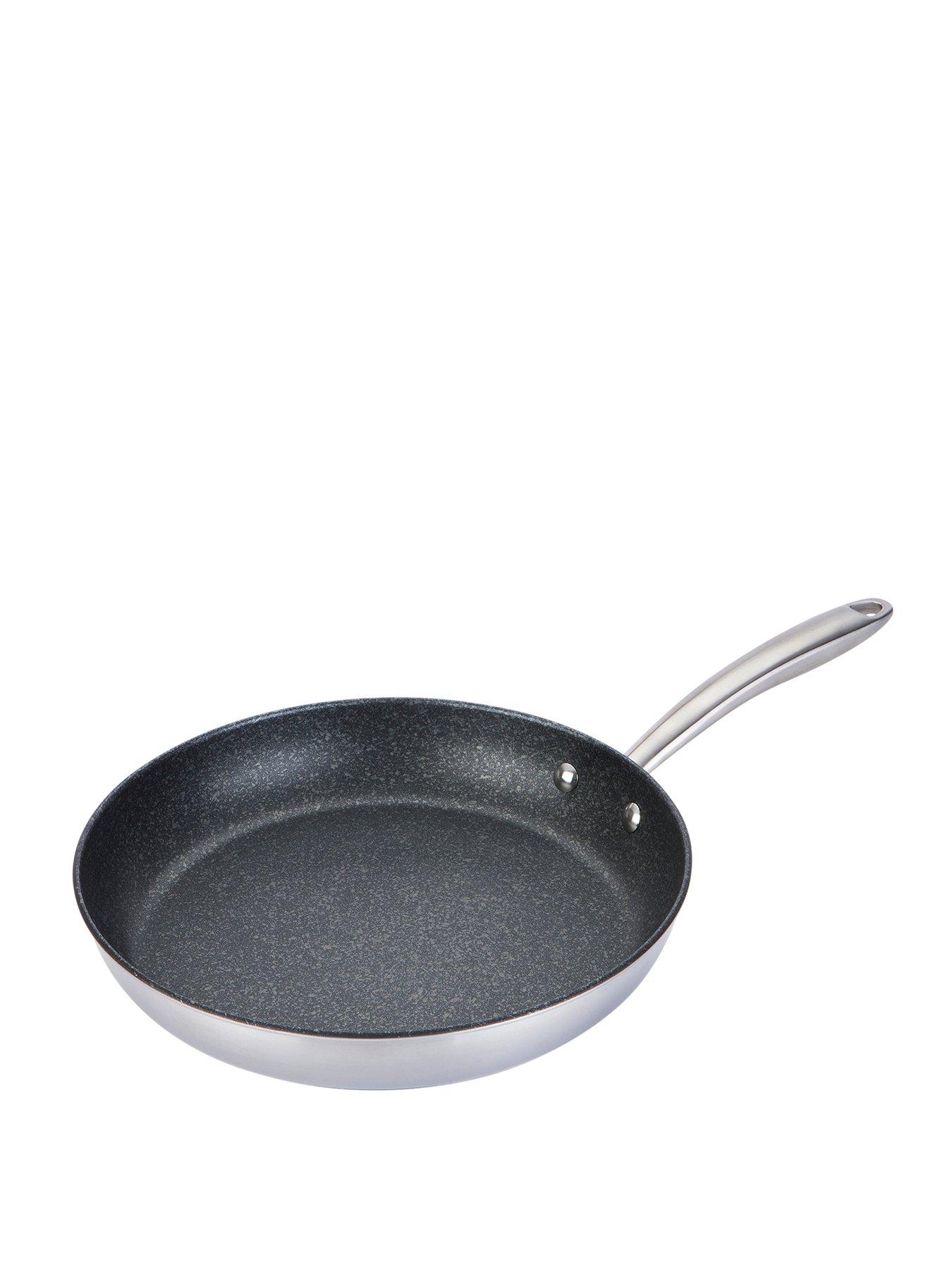 Product photograph of Prestige Scratch Guard Stainless Steel 29 Cm Frying Pan from very.co.uk