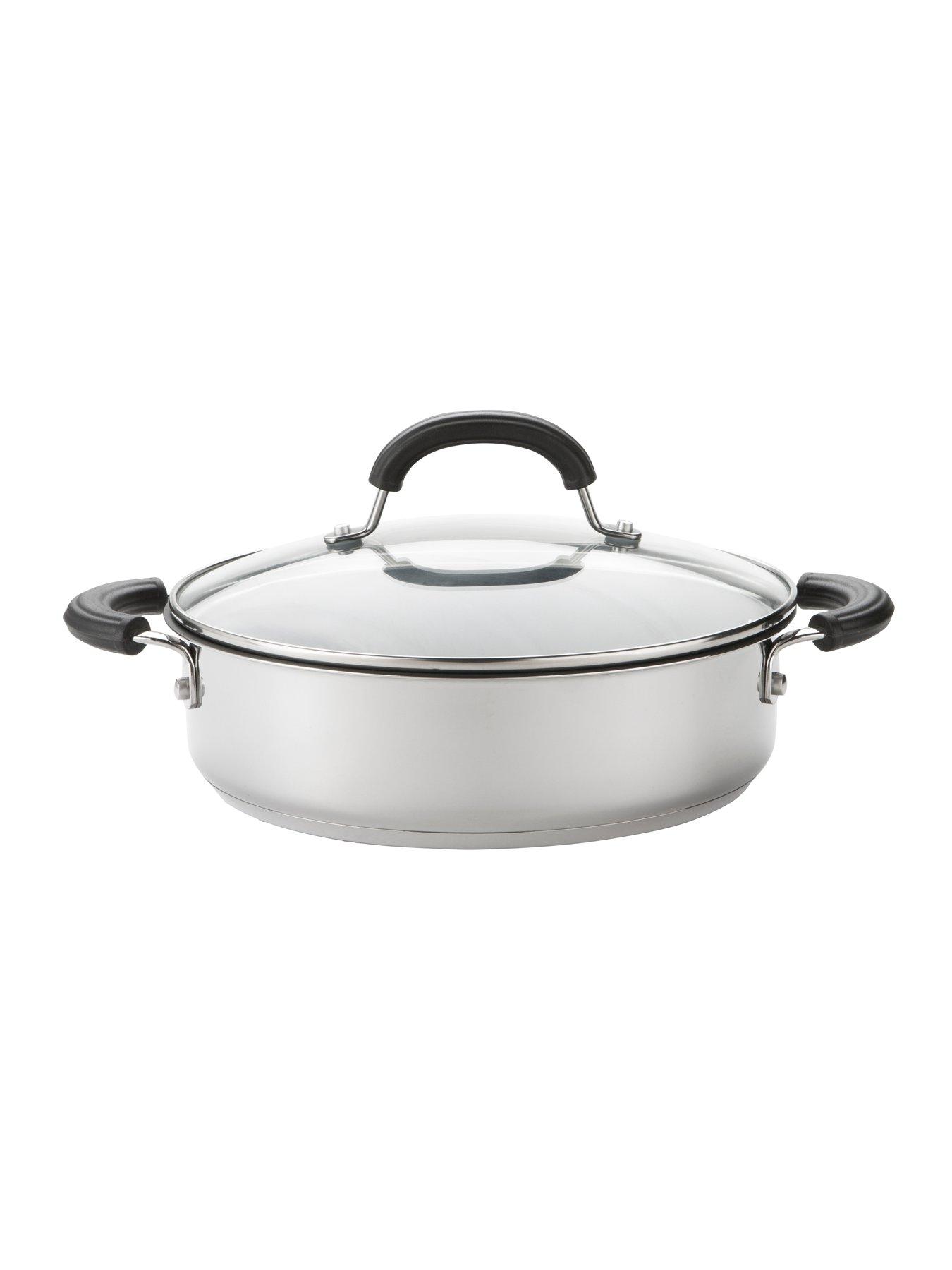 undefined Total Stainless Steel Shallow Casserole, 24cm/2.8l