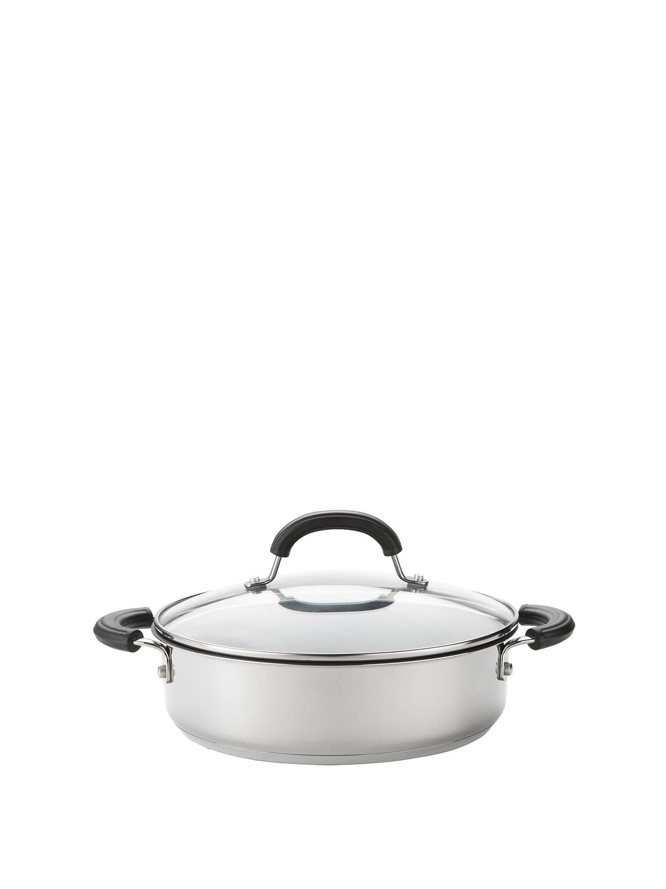 undefined Total Stainless Steel Shallow Casserole, 24cm/2.8l