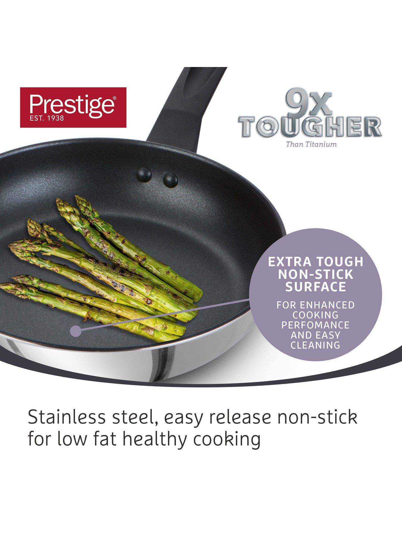 Image 2 of 5 of Prestige 9x Tougher 4-Piece Pan Set with FREE Milkpan