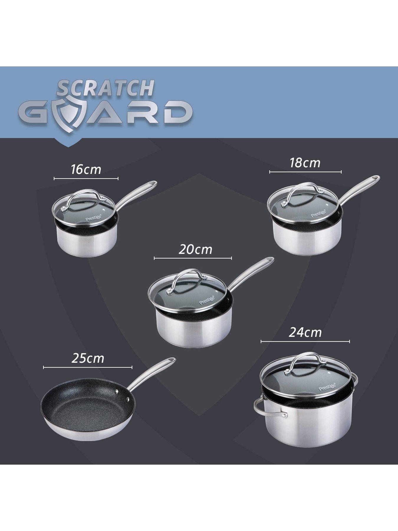 Image 4 of 6 of Prestige Scratch Guard 5-Piece Stainless Steel Pan Set