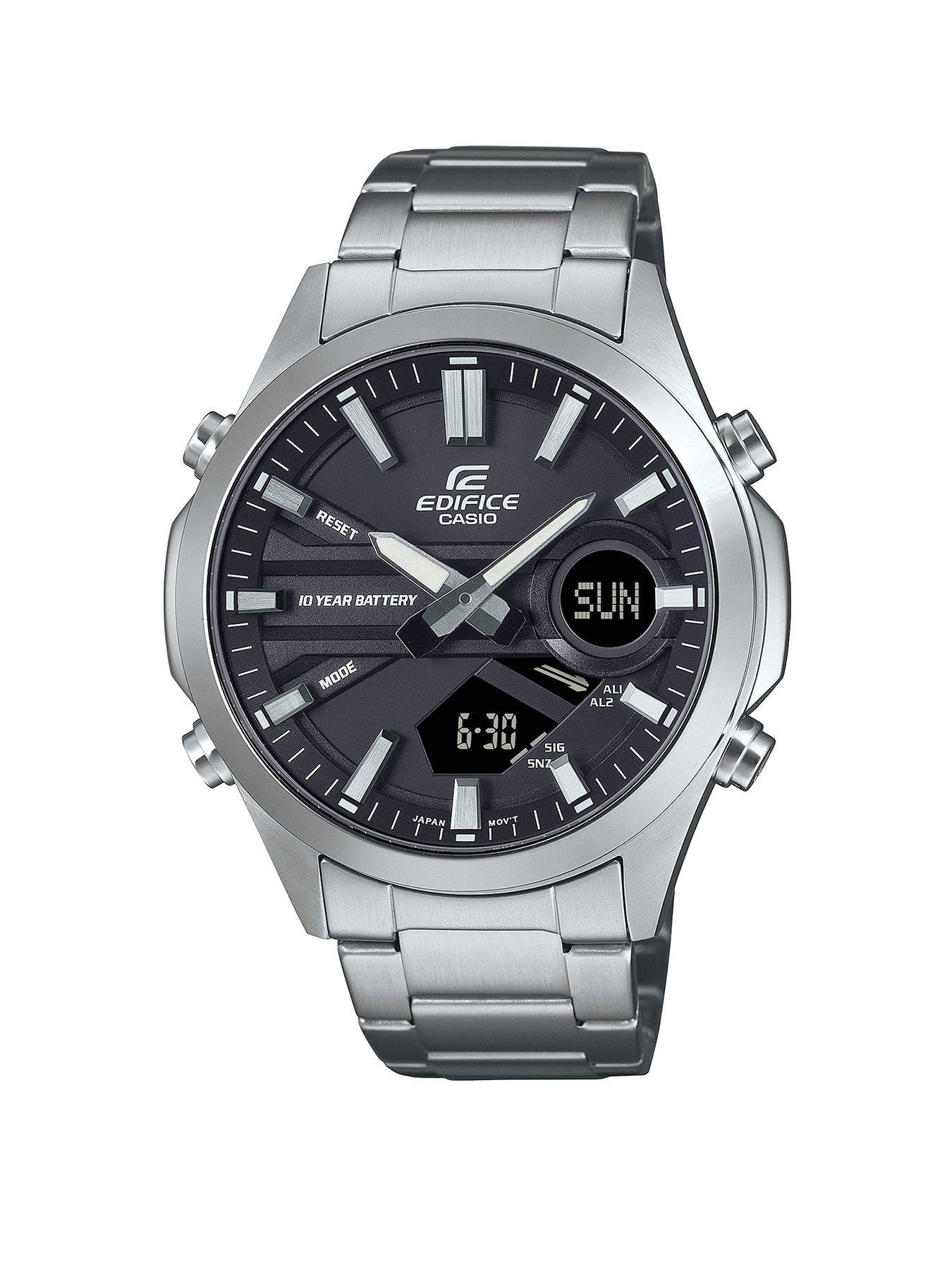 Product photograph of Casio Edifice Efv-c120d-1aef Stainless Steel Watch from very.co.uk