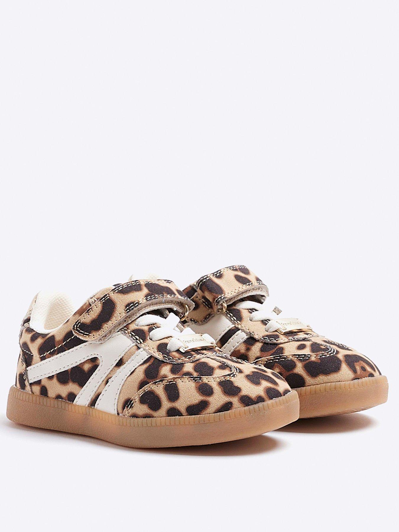 River Island Womens Leopard Print Trainers River Island Mini