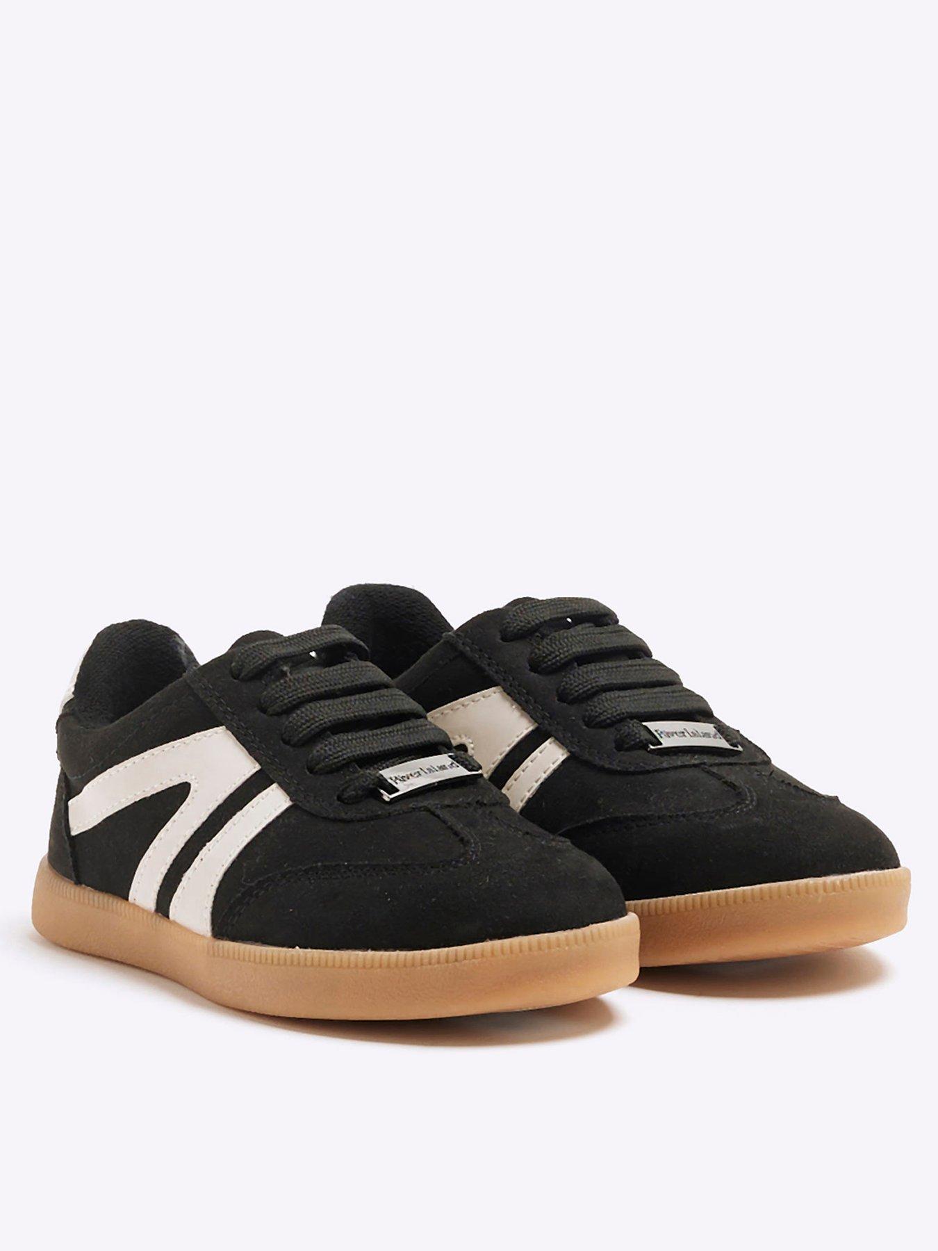 Image 2 of 5 of River Island Unisex Lace Up Trainers - Black