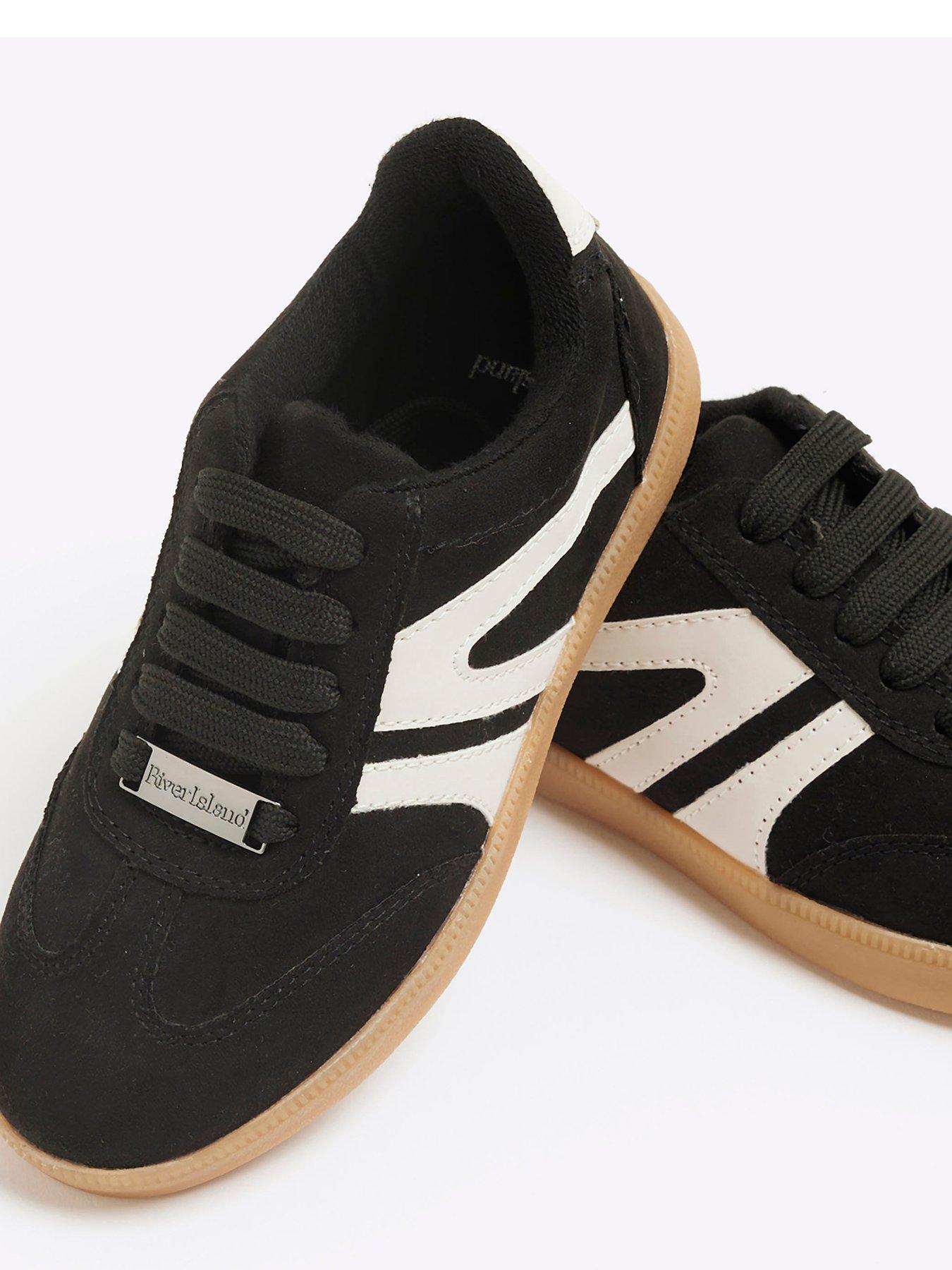 Image 5 of 5 of River Island Unisex Lace Up Trainers - Black