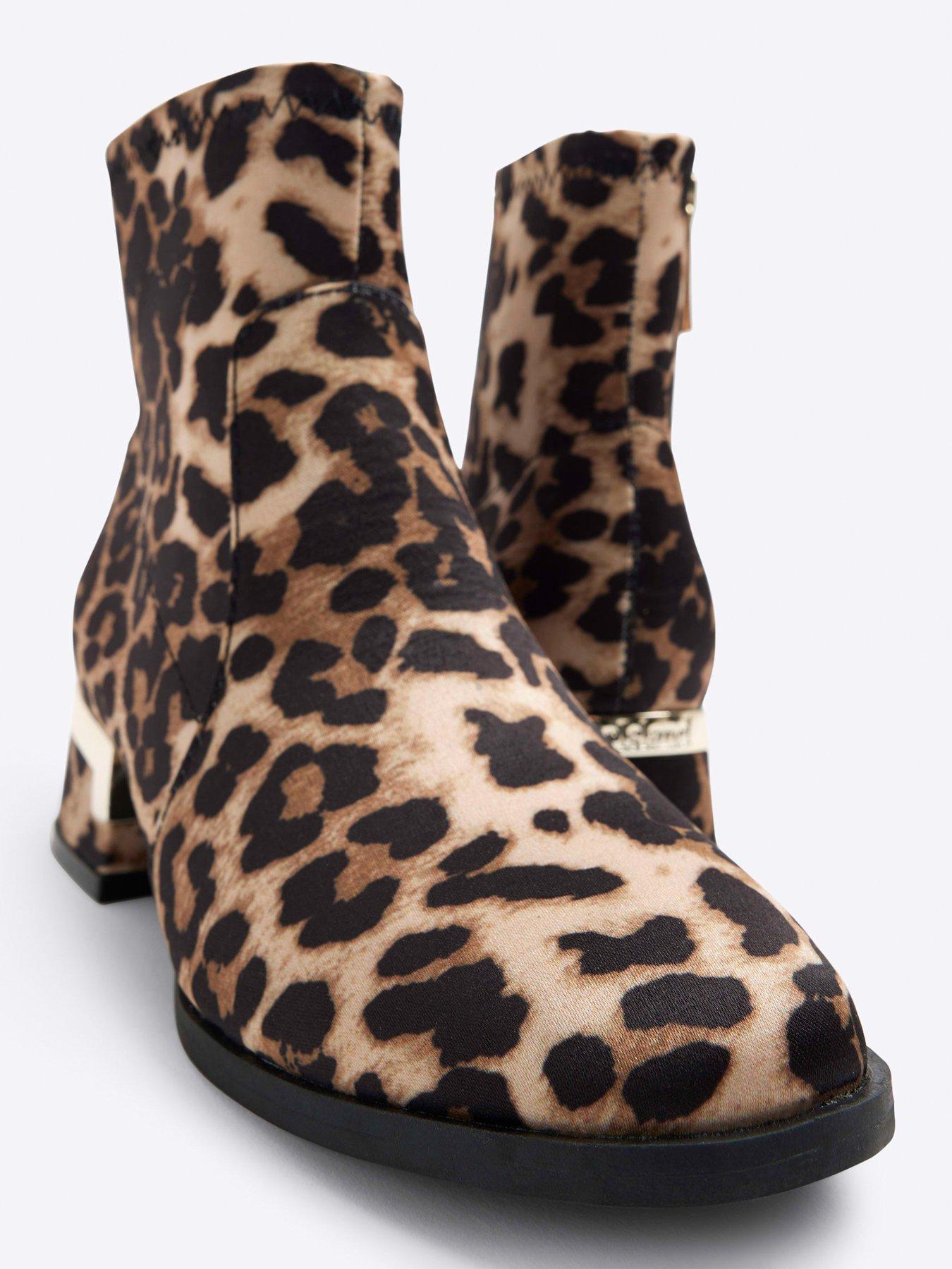 Leopard print ankle boots river island best sale