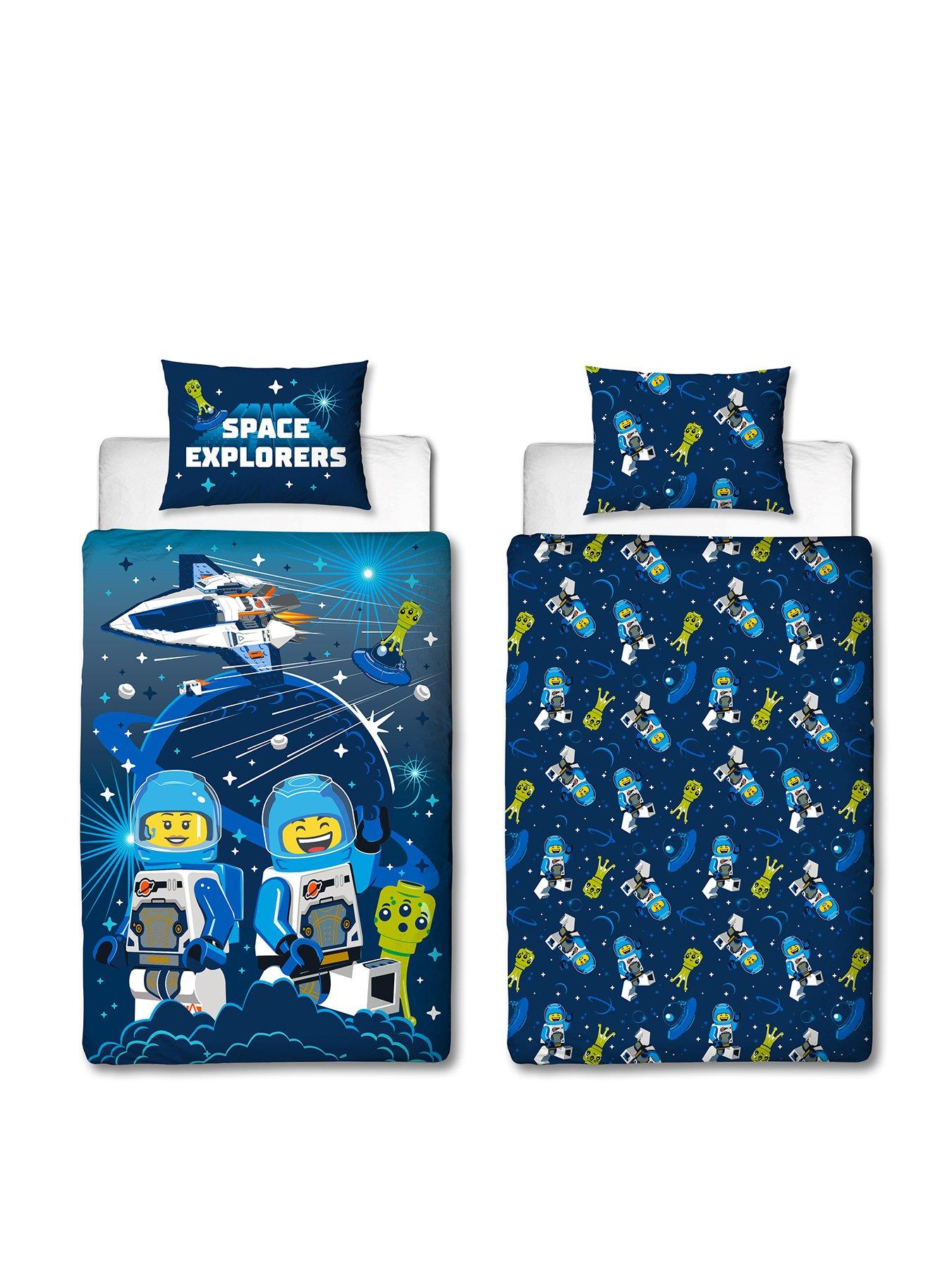 Image 2 of 7 of LEGO Combo Panel Duvet Set- Single - Blue