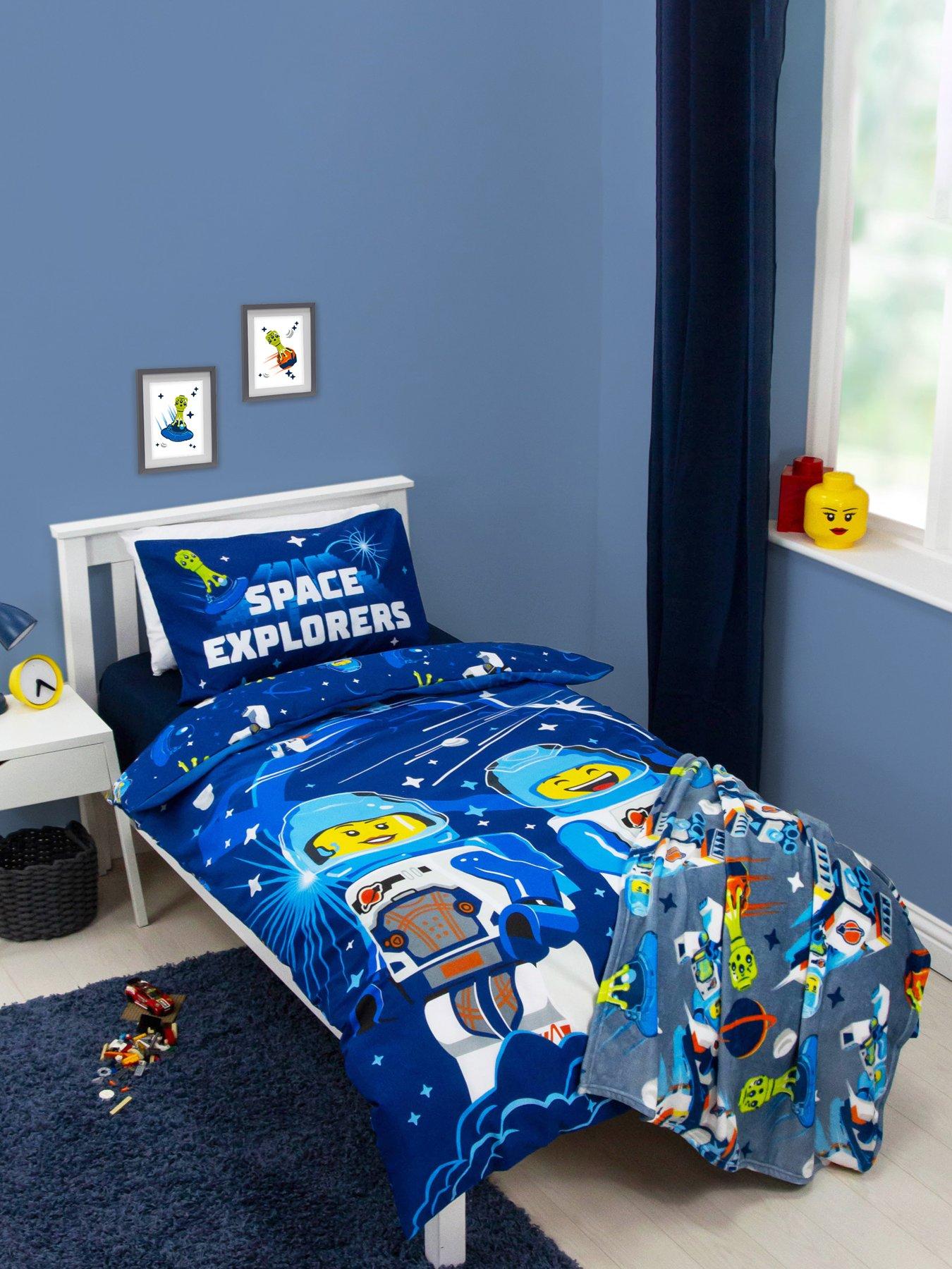 Image 3 of 7 of LEGO Combo Panel Duvet Set- Single - Blue
