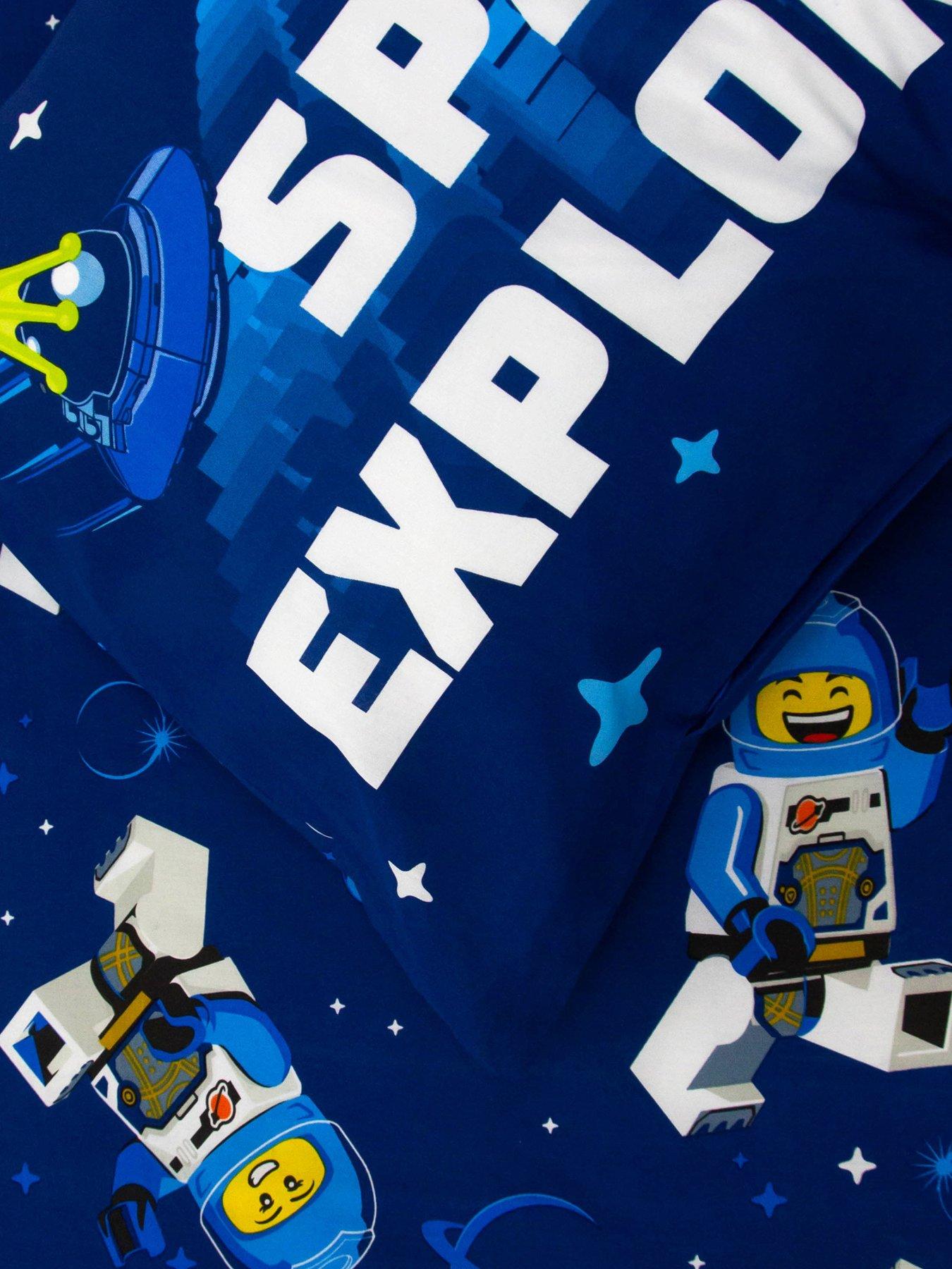 Image 7 of 7 of LEGO Combo Panel Duvet Set- Single - Blue