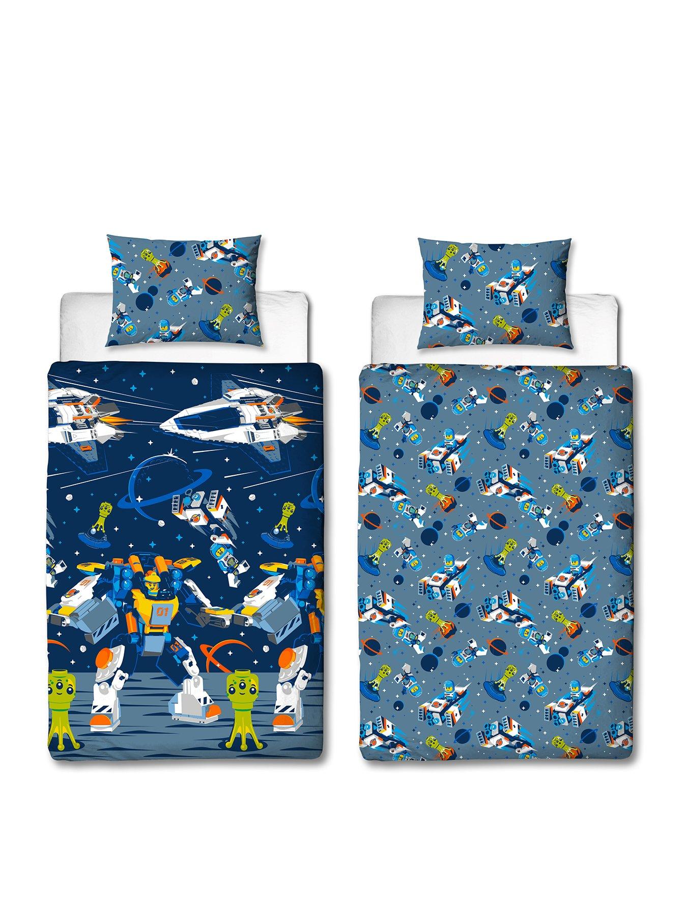Image 2 of 7 of LEGO Cityscape Rotary Duvet Set- Single - Blue