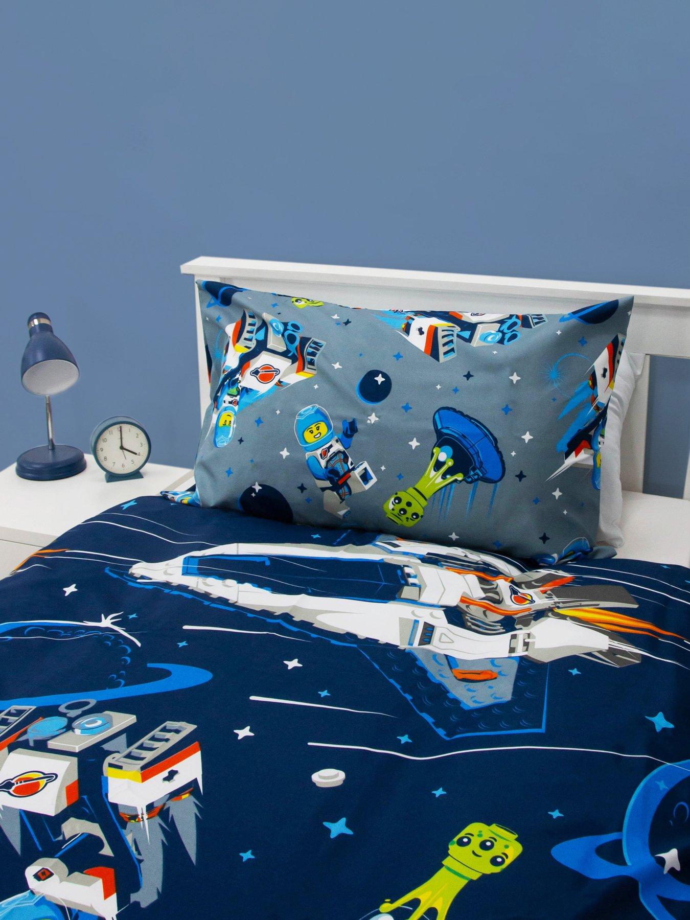 Image 5 of 7 of LEGO Cityscape Rotary Duvet Set- Single - Blue