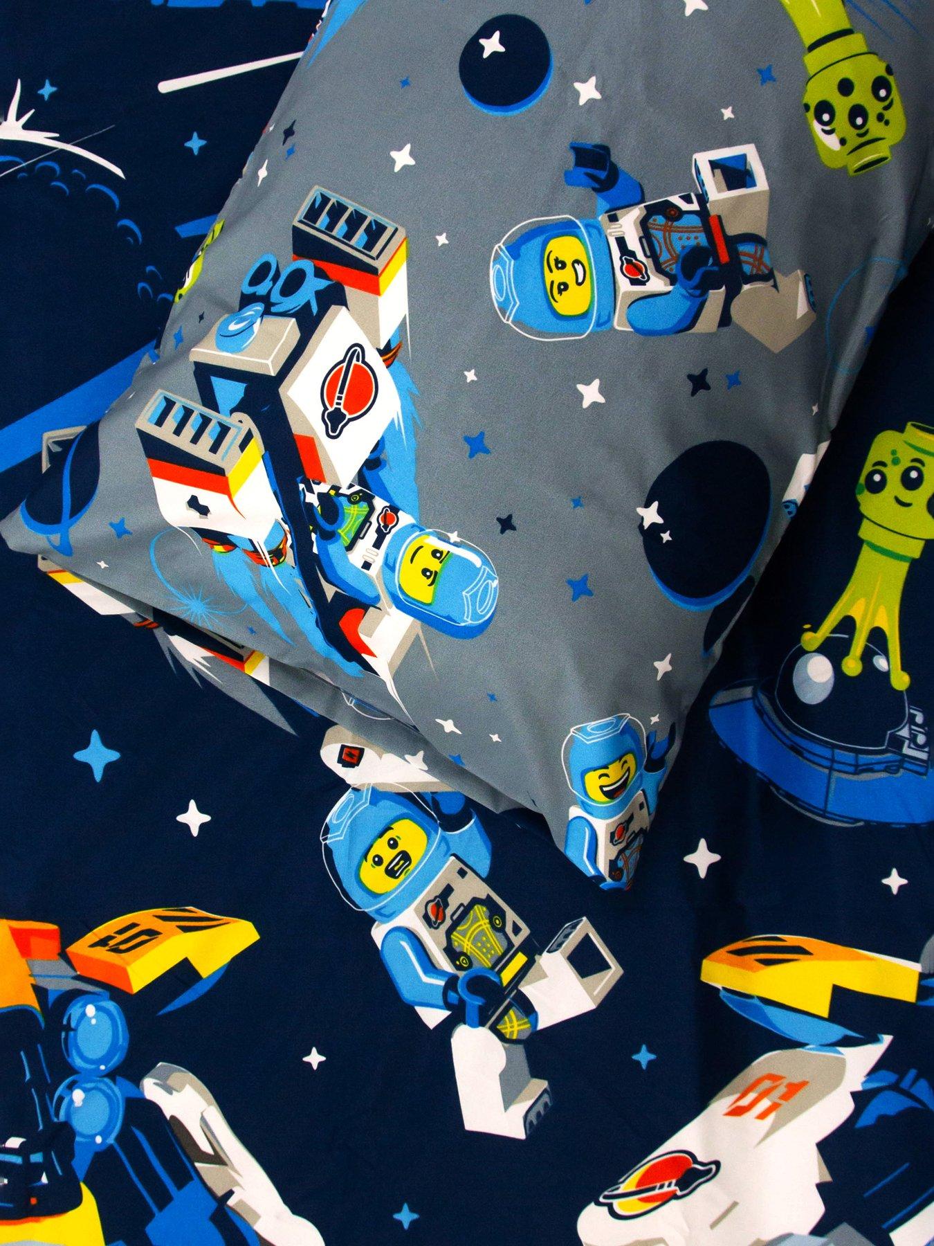 Image 7 of 7 of LEGO Cityscape Rotary Duvet Set- Single - Blue