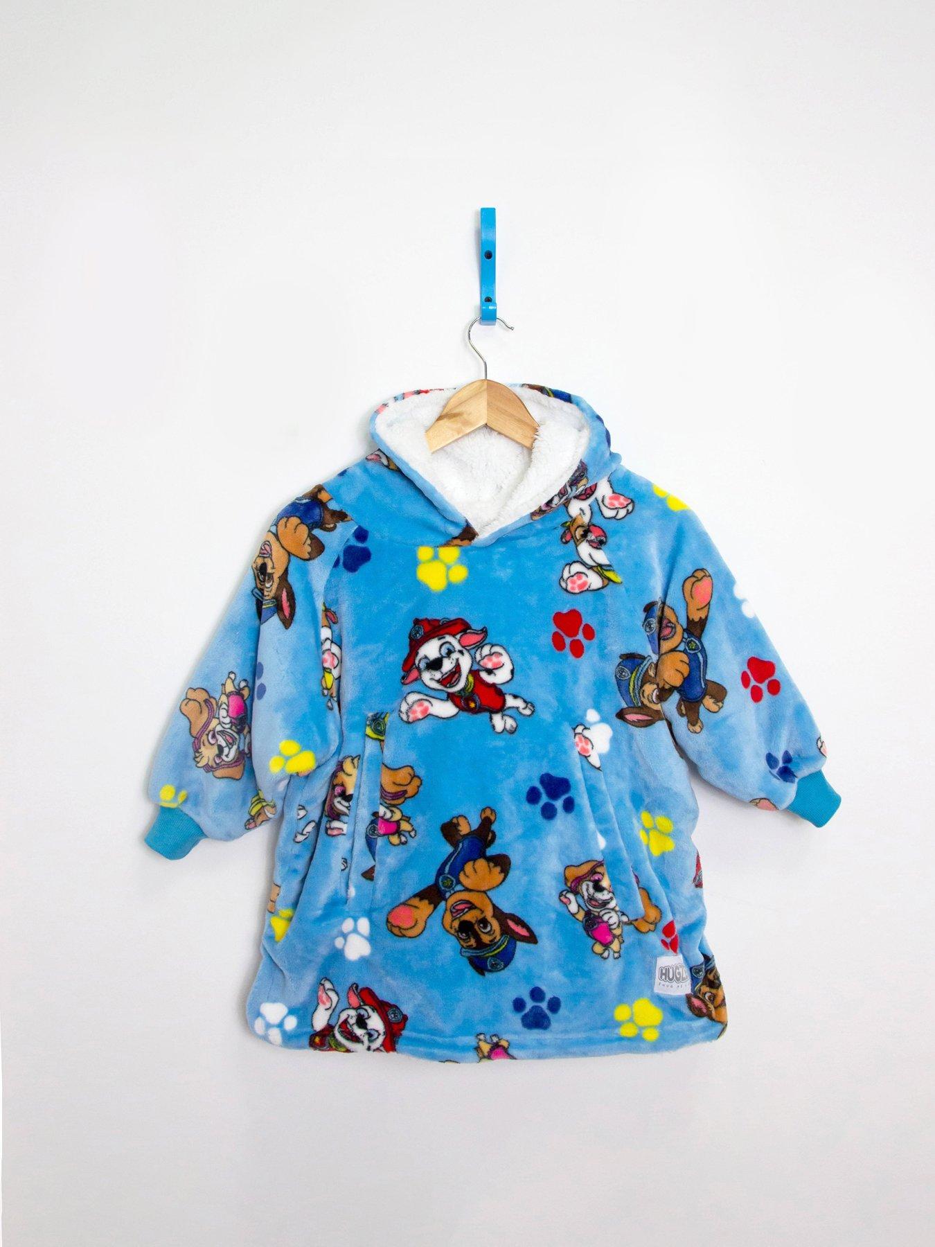 Product photograph of Paw Patrol Hugs Hugzee Wearable Fleece Blanket Hoodie - Small - Multi from very.co.uk