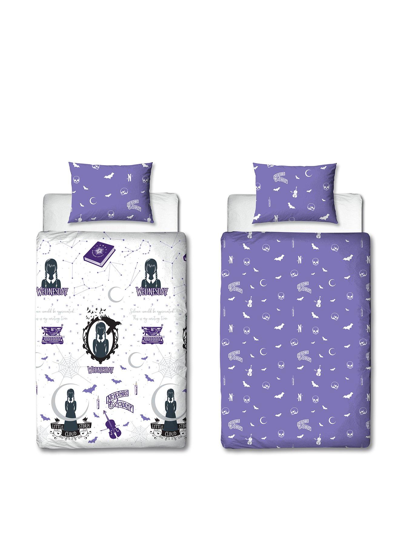 Image 2 of 6 of Wednesday Addams Destined Rotary Duvet Set- Single