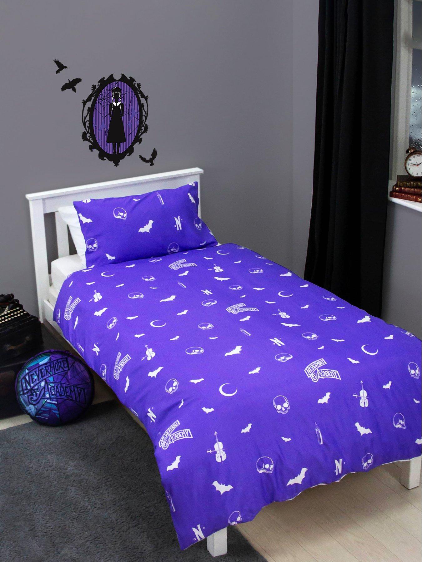 Image 4 of 6 of Wednesday Addams Destined Rotary Duvet Set- Single