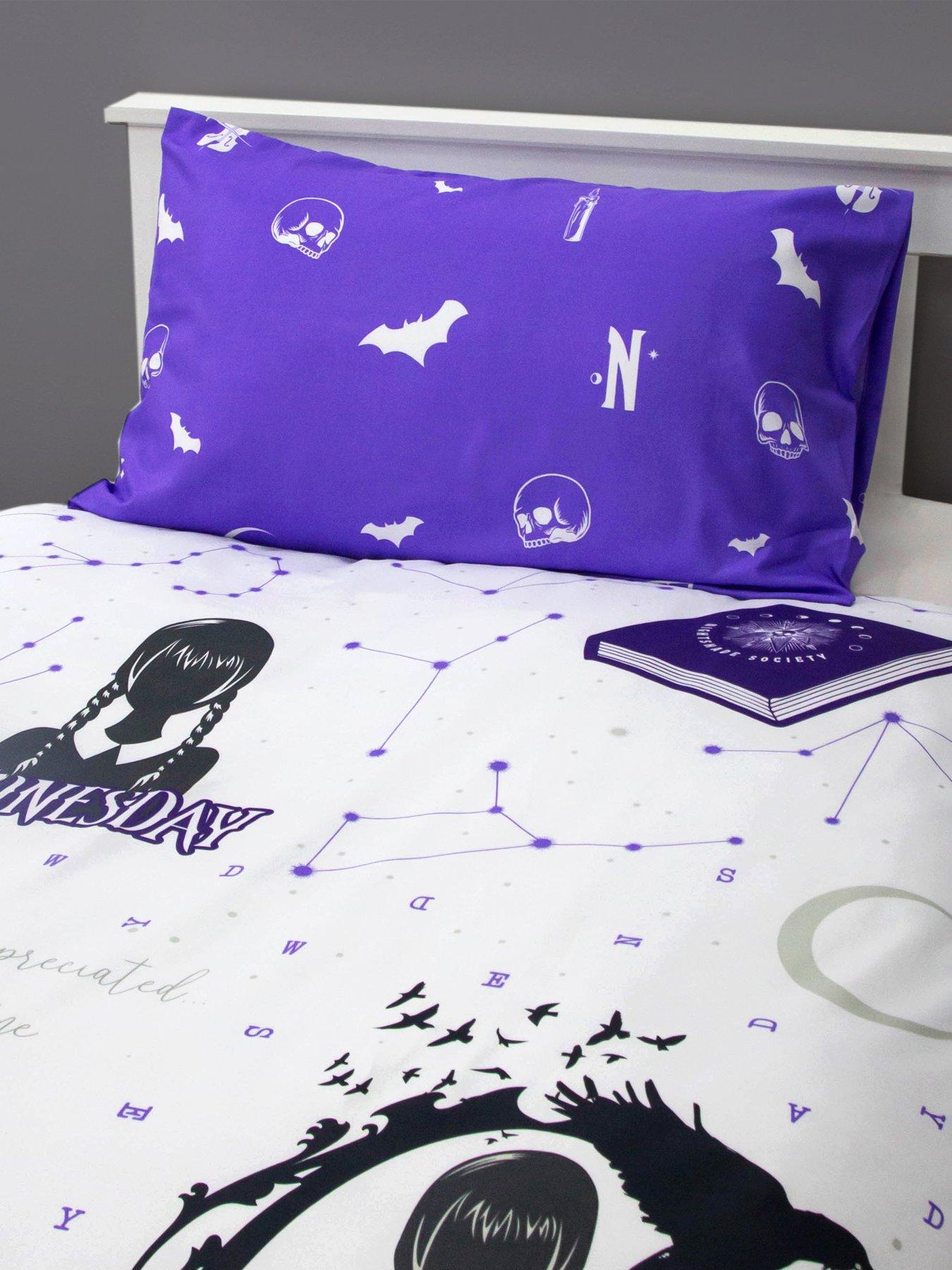 Image 5 of 6 of Wednesday Addams Destined Rotary Duvet Set- Single