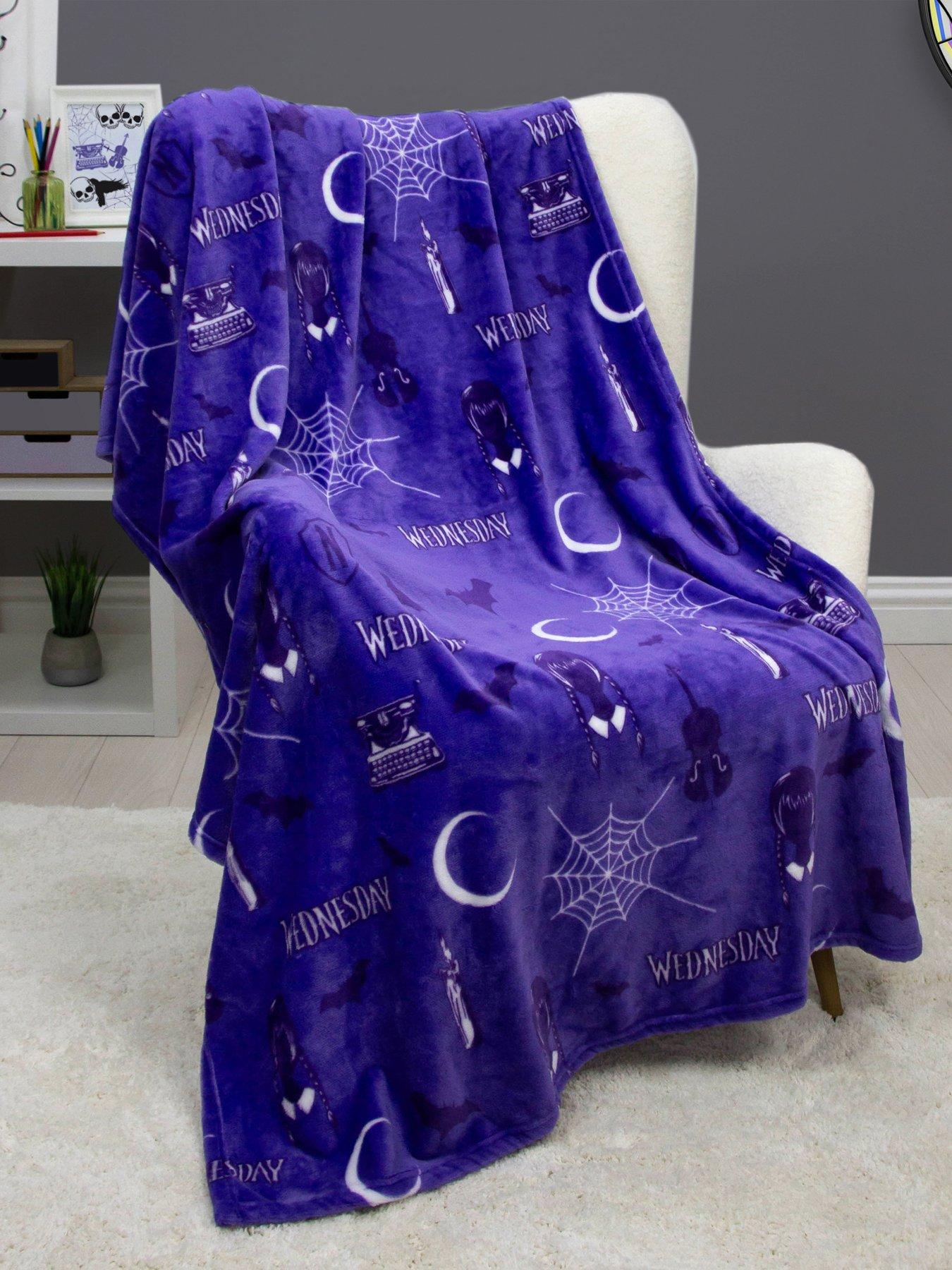 Wednesday Addams Desinted Halloween Rotary Fleece