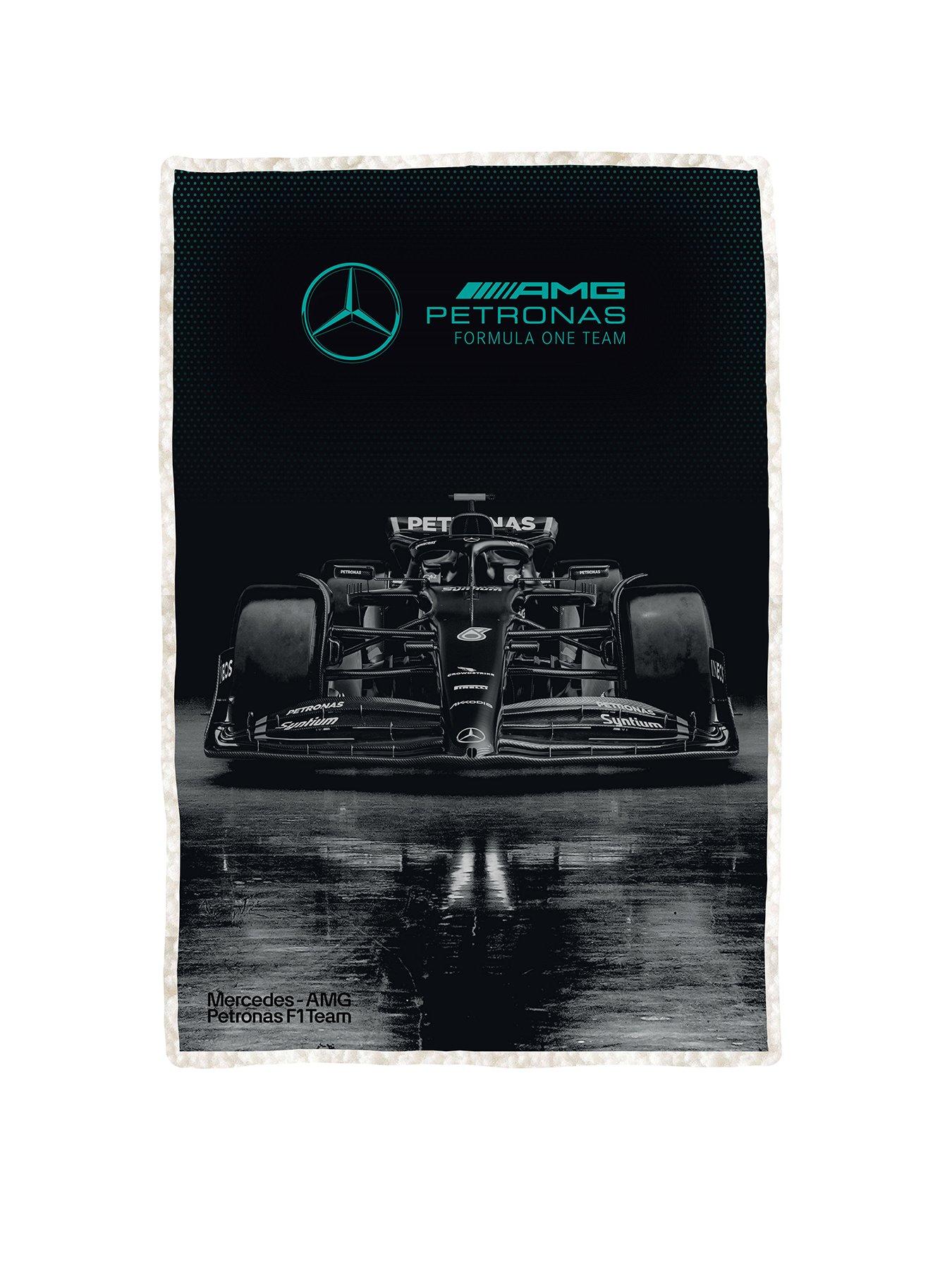 Image 2 of 7 of F1 Mercedes Sherpa Lined Fleece Blanket