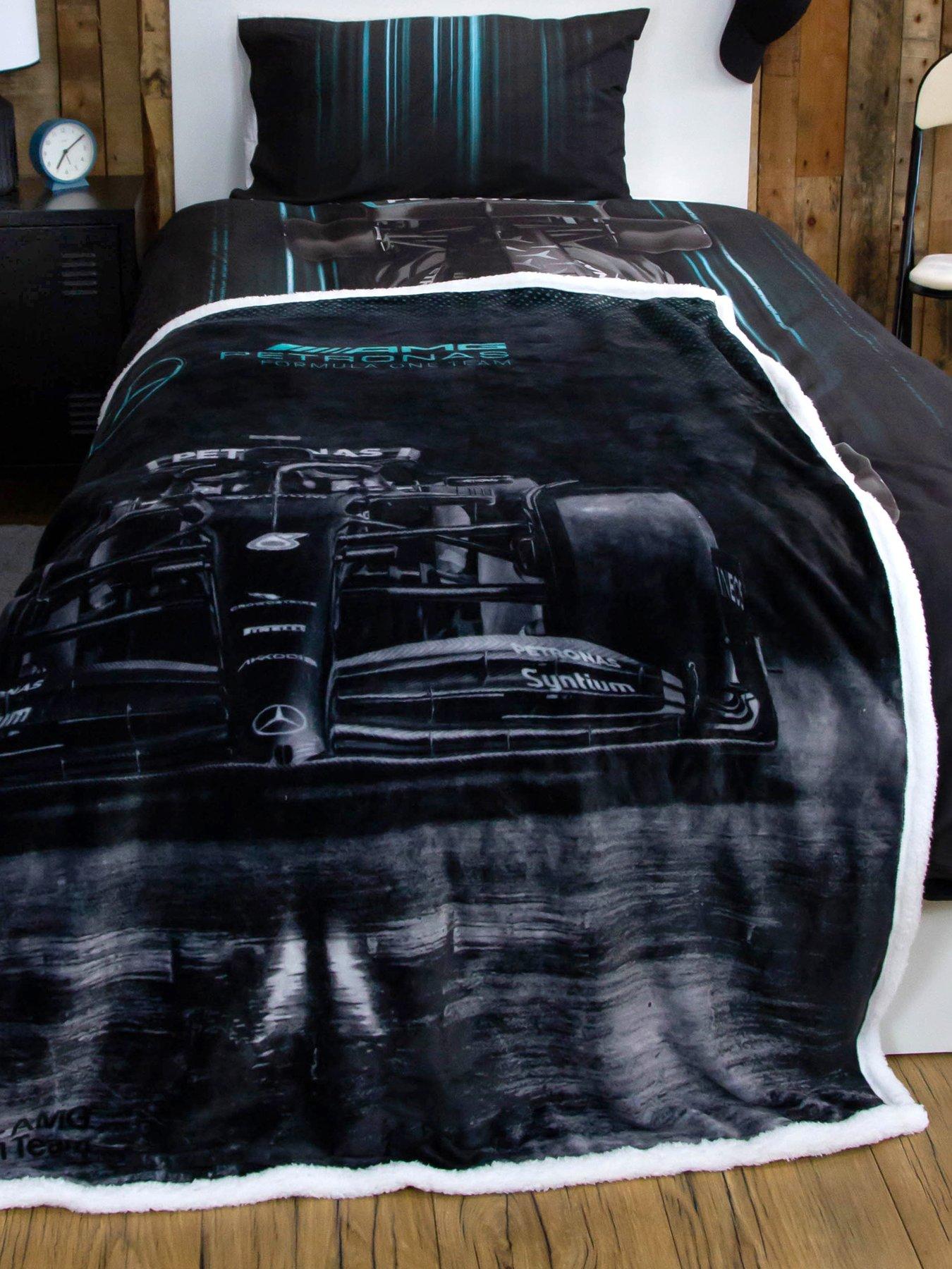 Image 5 of 7 of F1 Mercedes Sherpa Lined Fleece Blanket