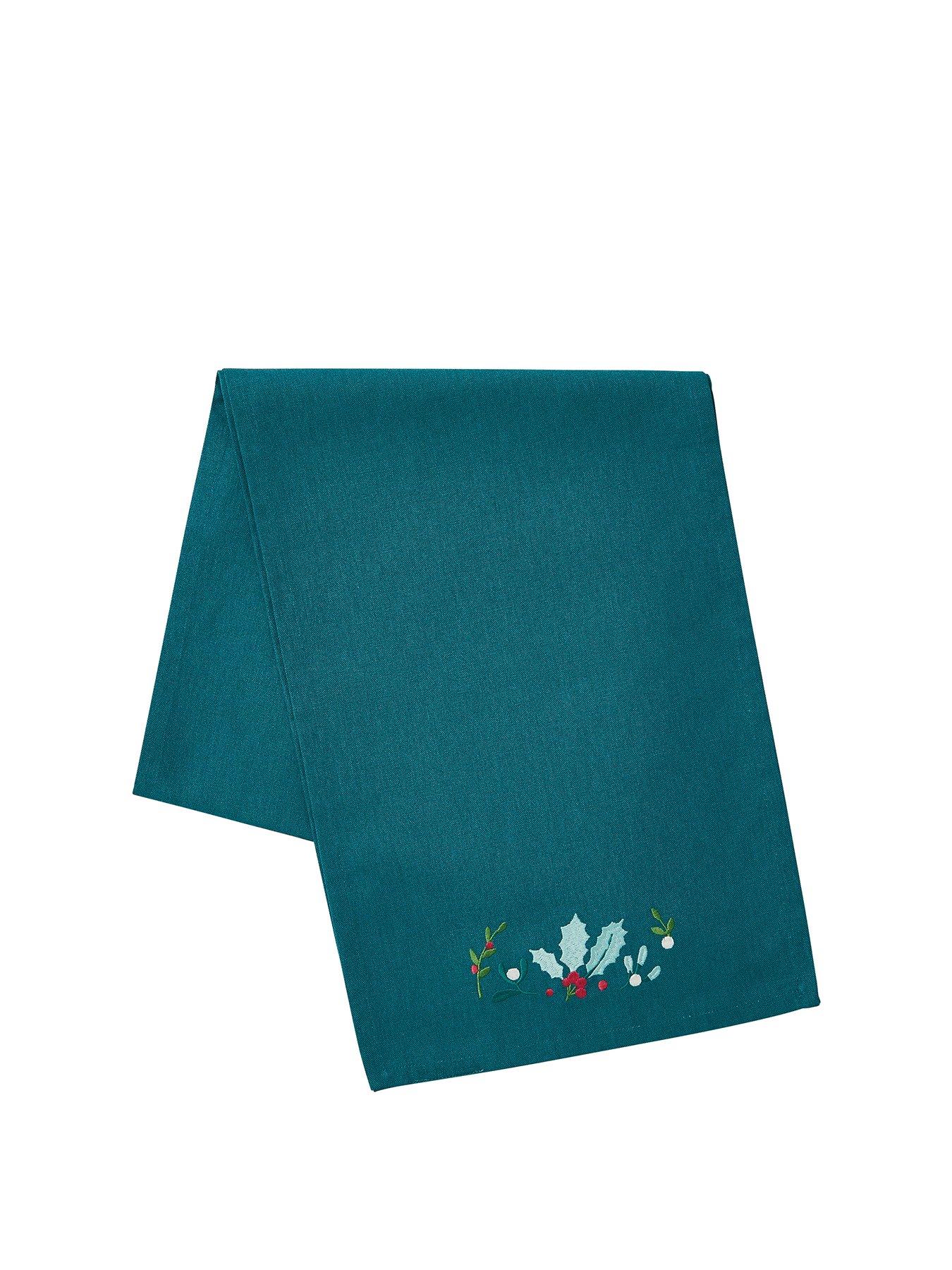 Image 2 of 3 of Catherine Lansfield Christmas Holly and Mistletoe Table Runner