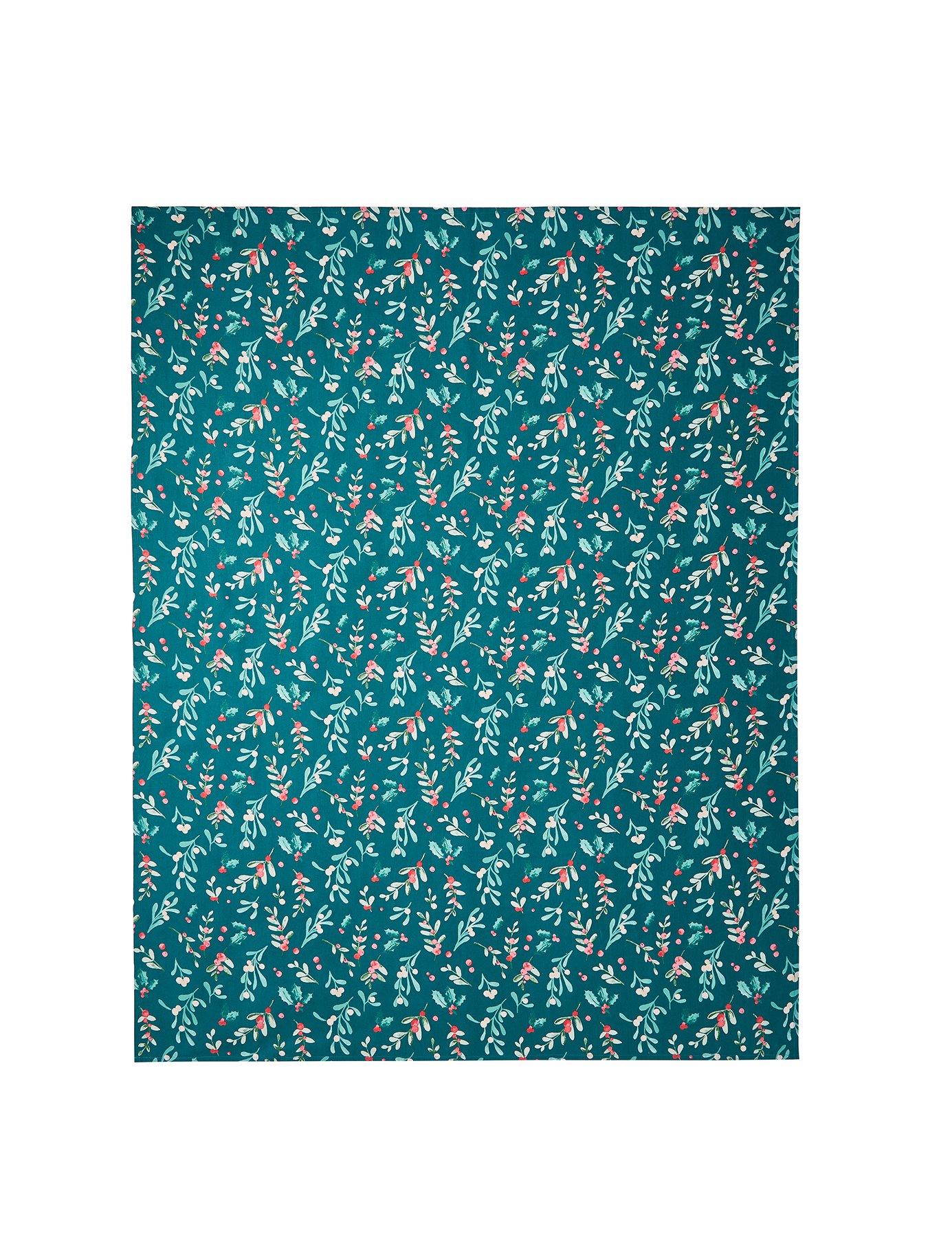 Image 2 of 3 of Catherine Lansfield Christmas Holly and Mistletoe Small Tablecloth