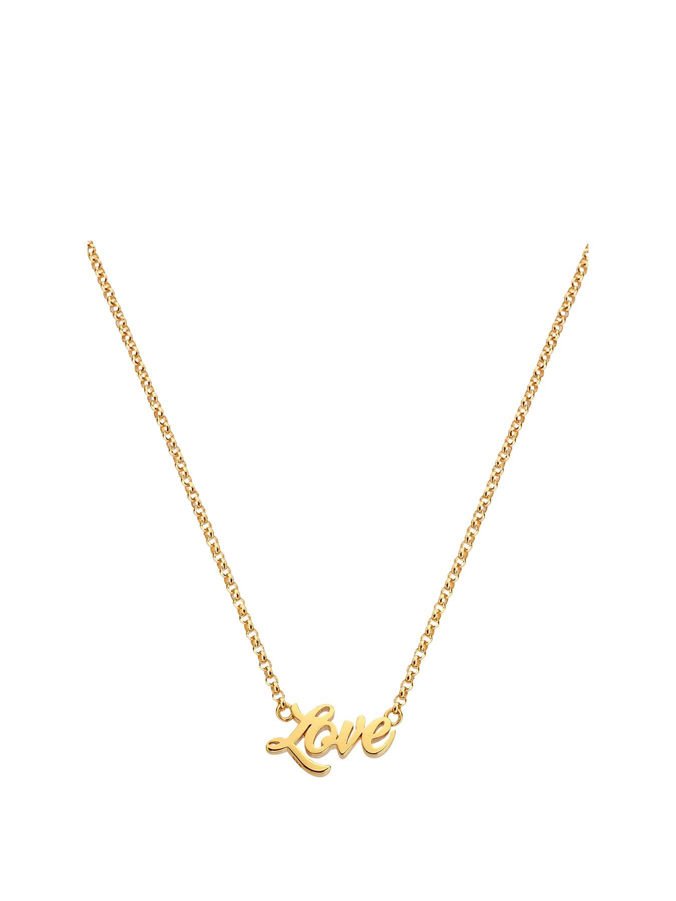 undefined HD X TG Italic Name Necklace - Belcher Chain