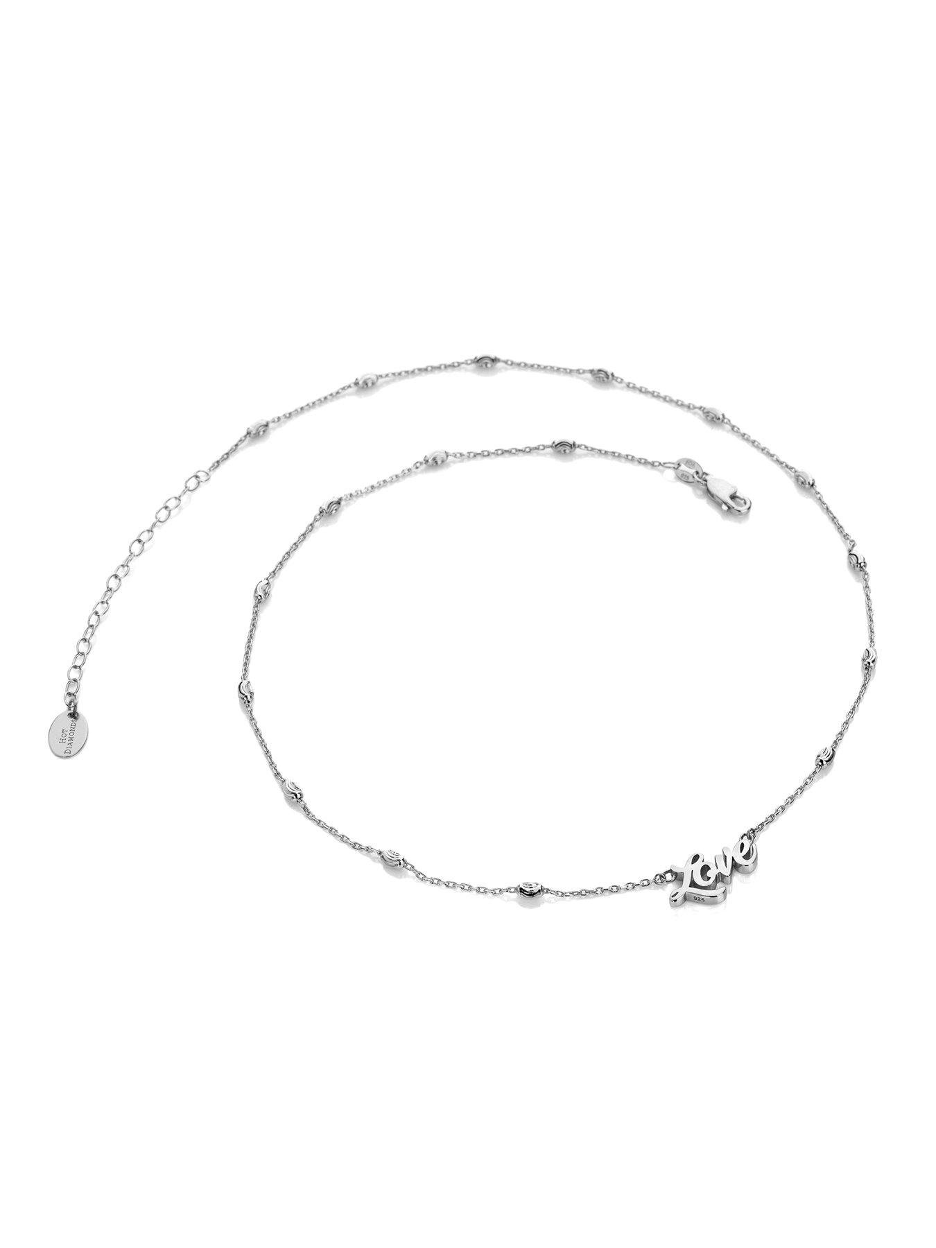 Image 3 of 3 of Hot Diamonds HD X TG Italic Name Necklace - Oval Bead Chain