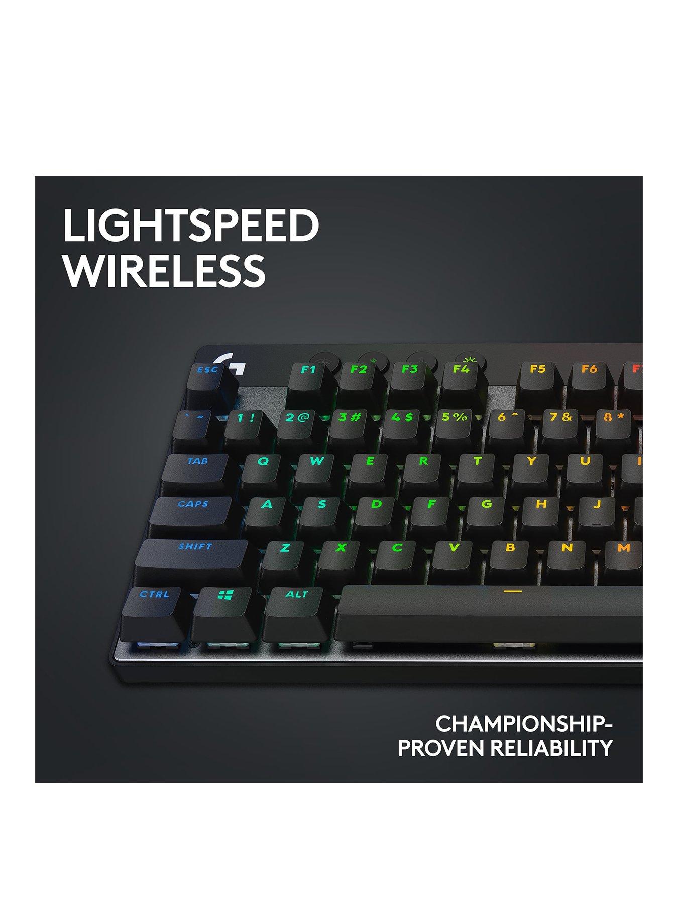 Image 3 of 7 of LogitechG G PRO X TKL LIGHTSPEED Wireless Gaming Keyboard - Black