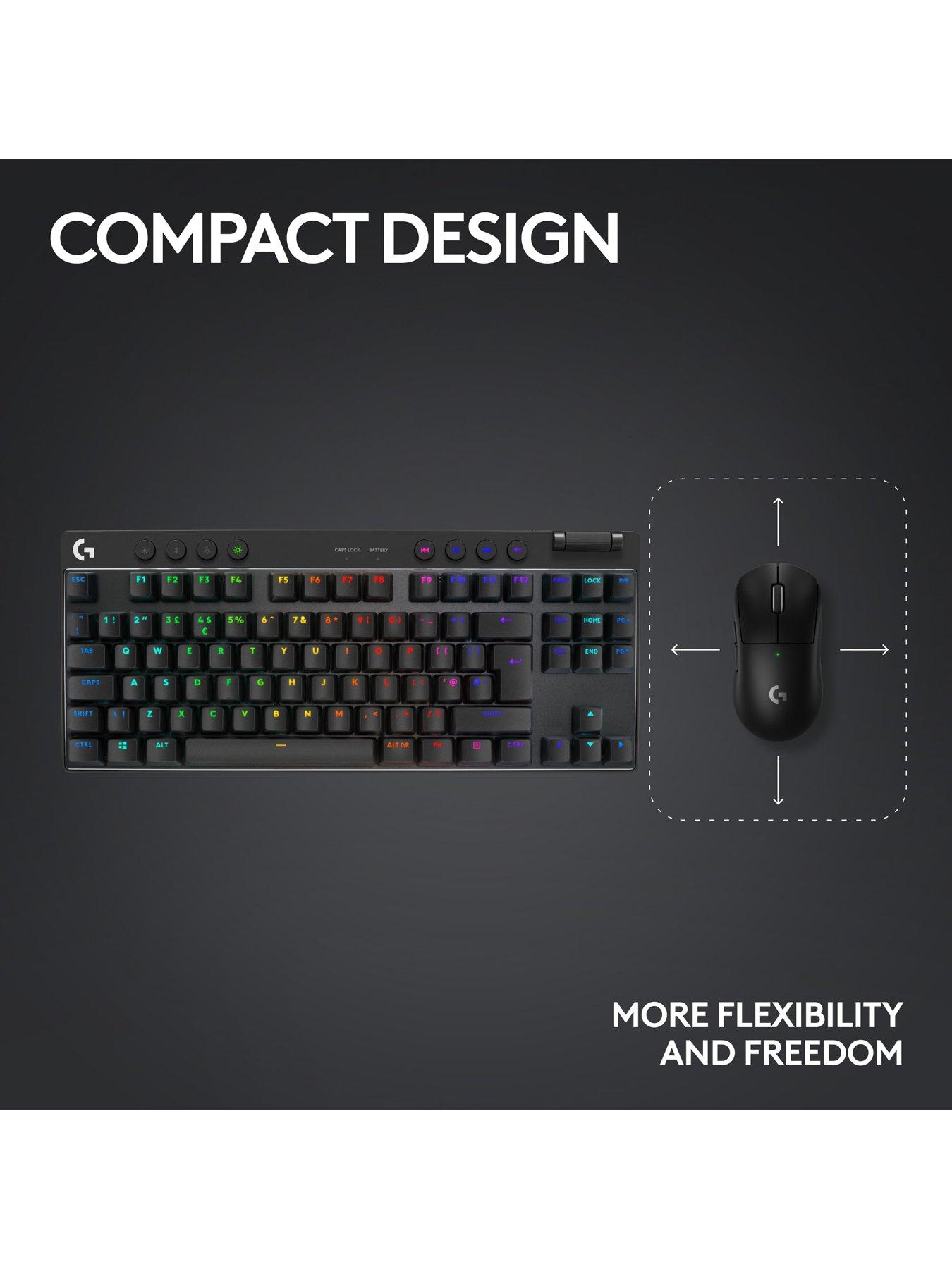 Image 6 of 7 of LogitechG G PRO X TKL LIGHTSPEED Wireless Gaming Keyboard - Black