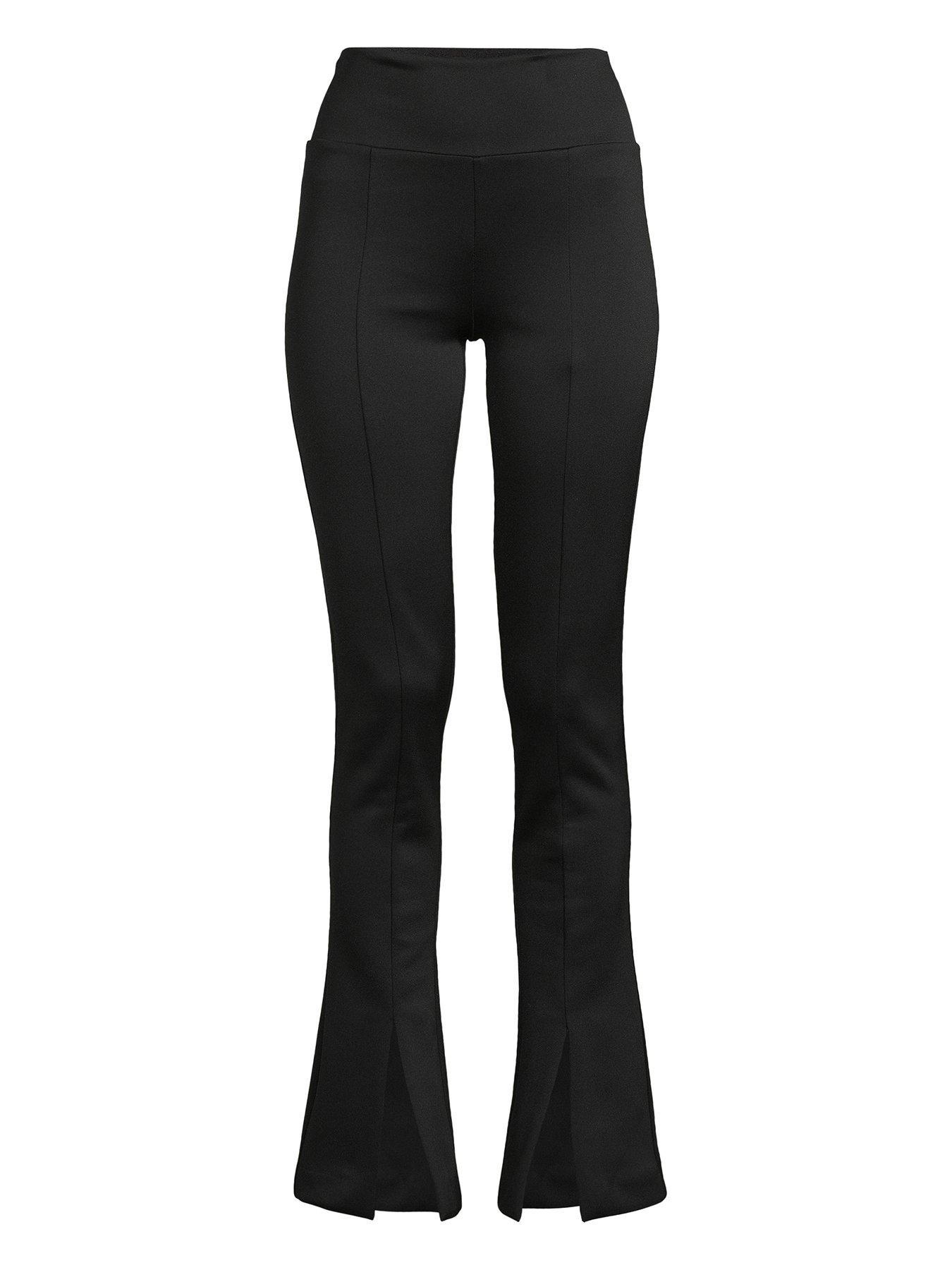 Image 4 of 4 of Michelle Keegan Split Hem Trousers - Black&nbsp;