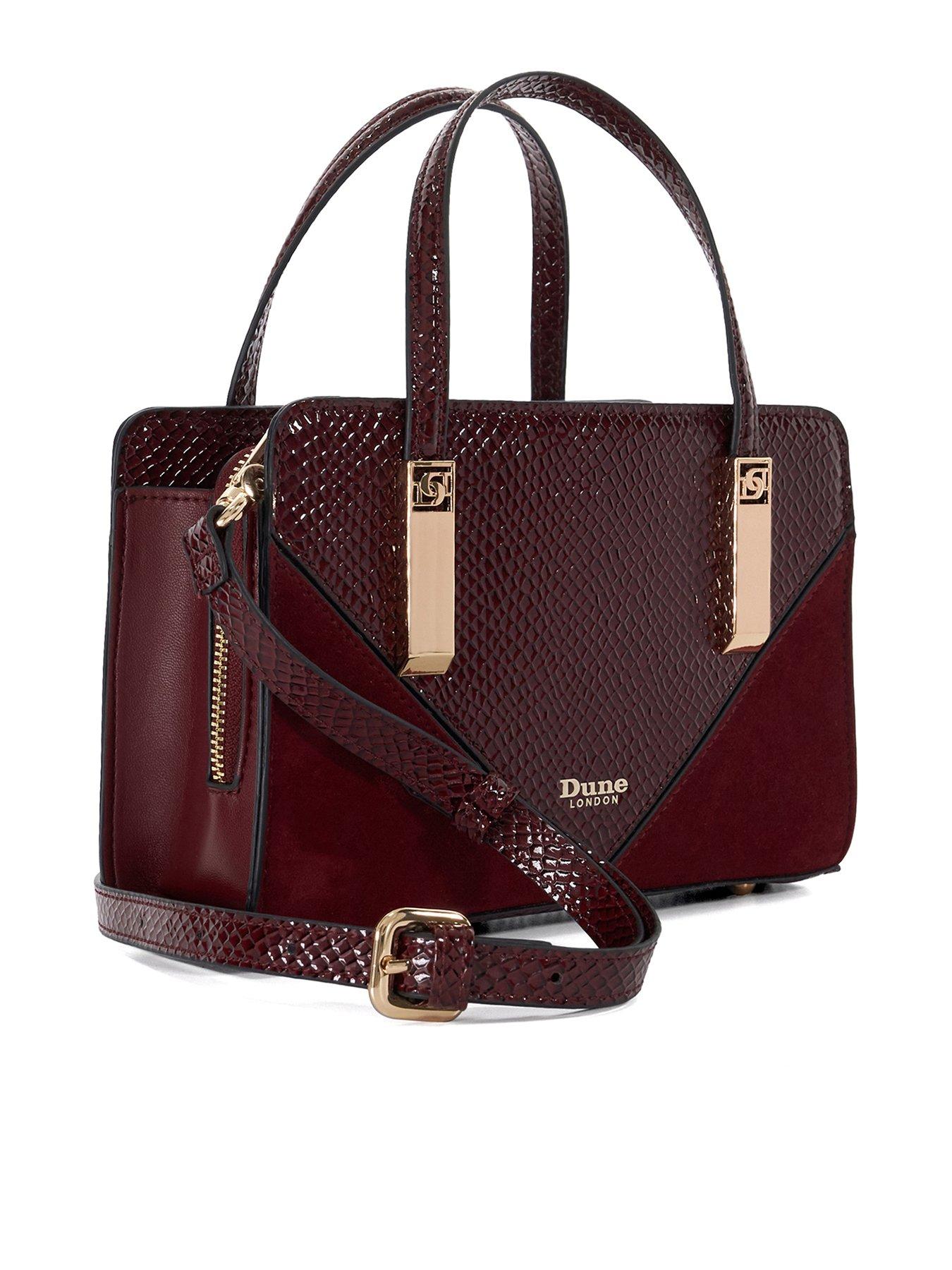 Dune London Dinkydenbeigh Small Tote Bag Berry Very