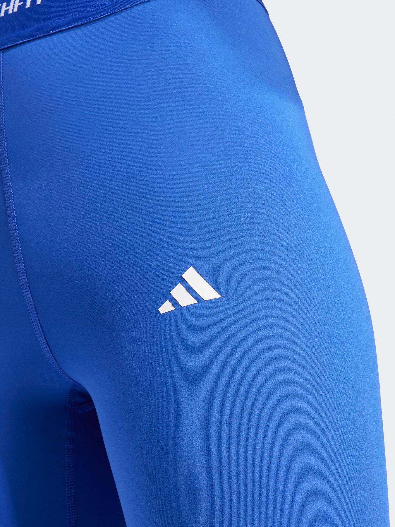 Image 5 of 5 of adidas Womens Training Tech Fit 7/8 Tights - Blue