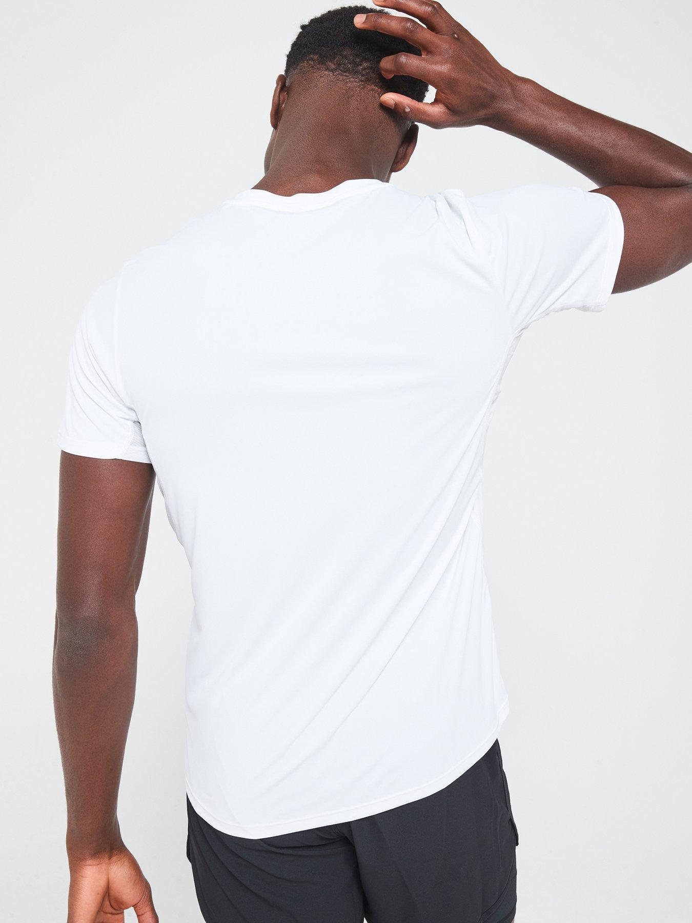 Image 2 of 4 of adidas Mens Running Adizero T-Shirt - White